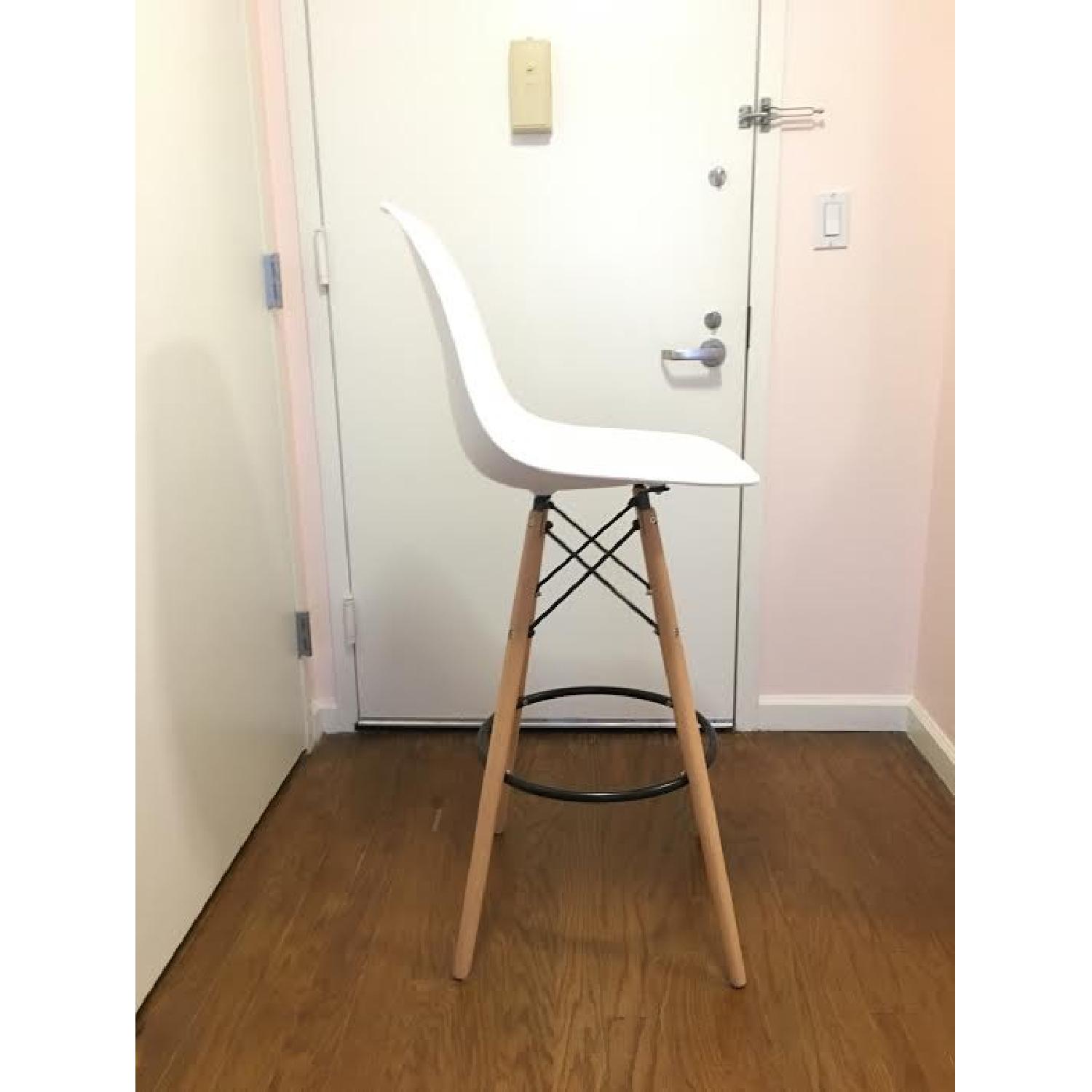 Eames Molded Plastic Counter Stools w/ Dowel Legs - image-3