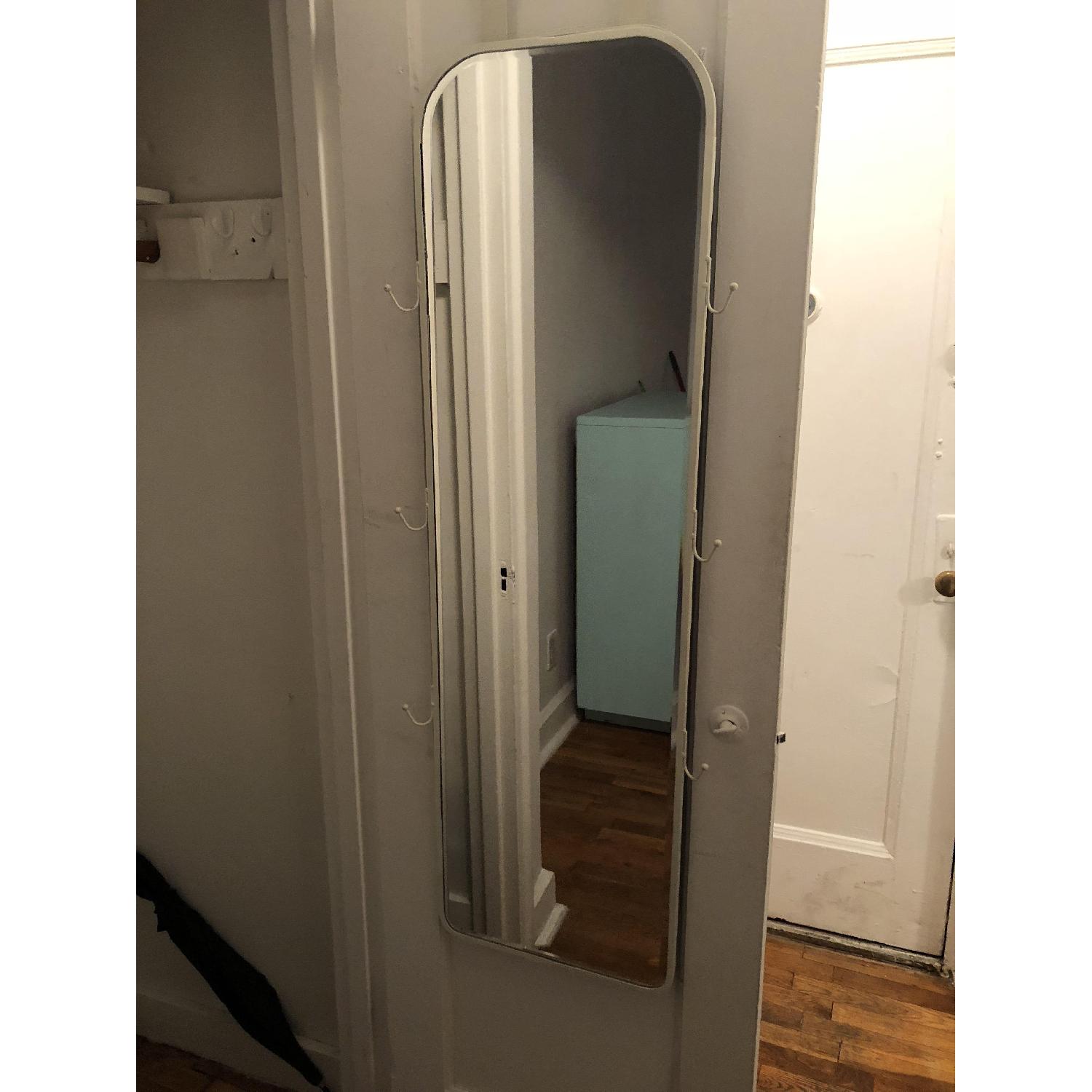 Pottery Barn Teen Mirror w/ Hooks AptDeco