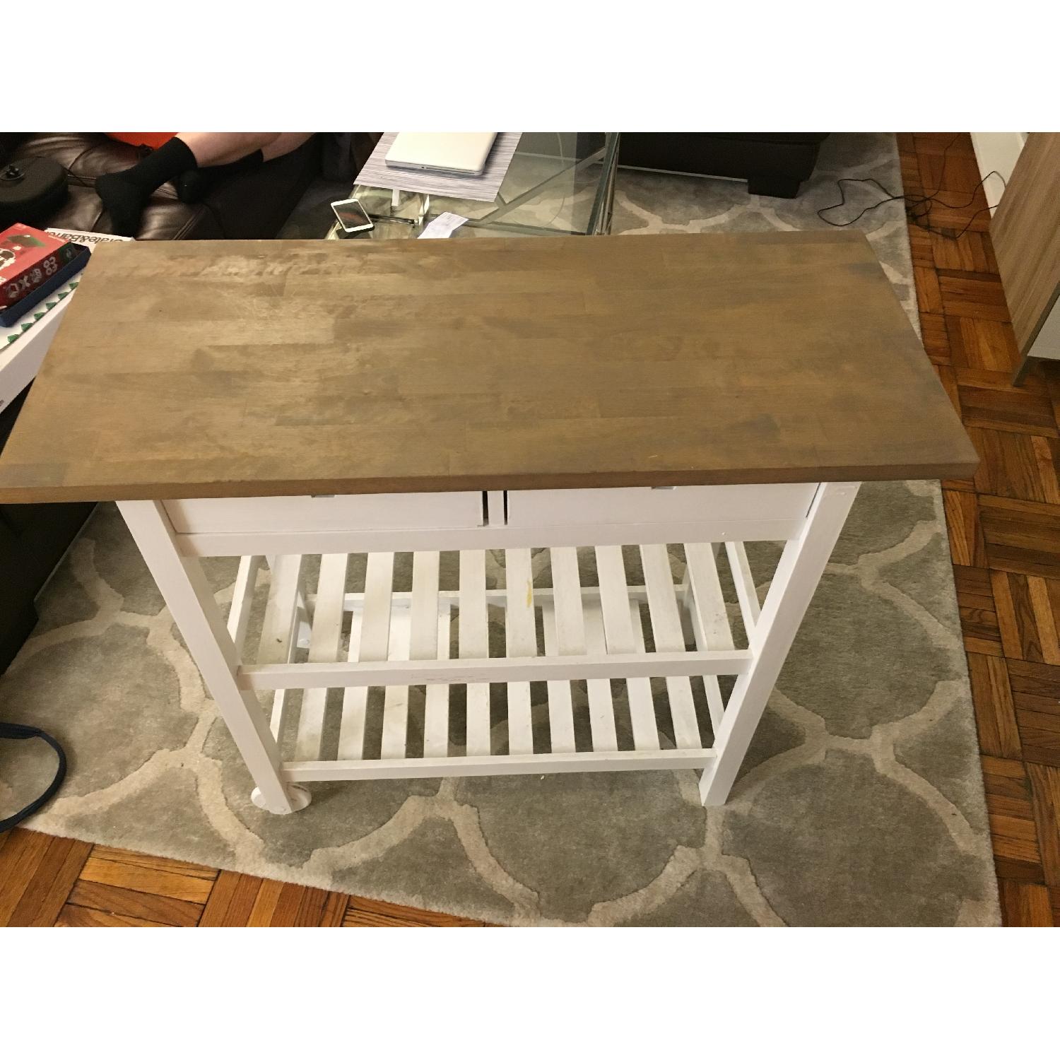 Ikea Forhoja Kitchen Bar Island/Bar Cart AptDeco