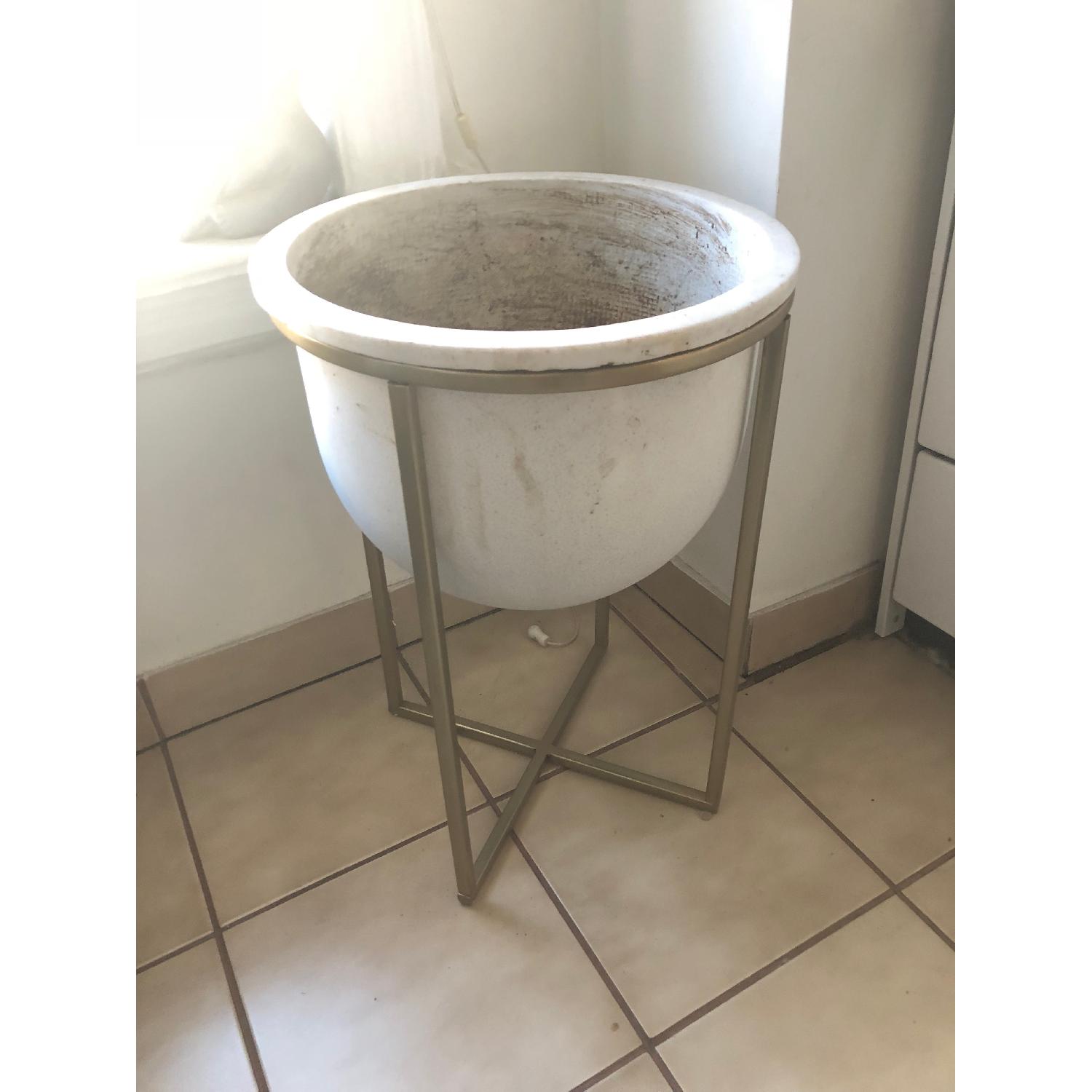 West Elm Large Eden Cross Base Standing Planter - image-2