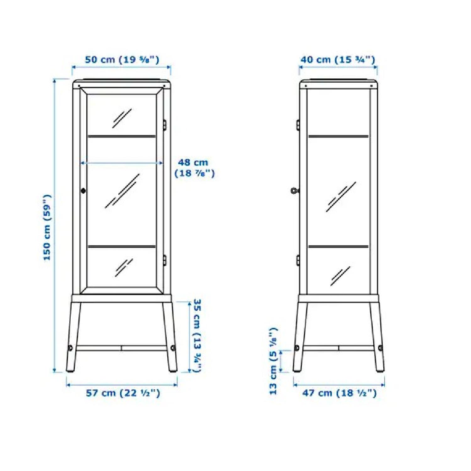 Ikea Fabrikor Glass Apothecary Chic Industrial Cabinet - image-1