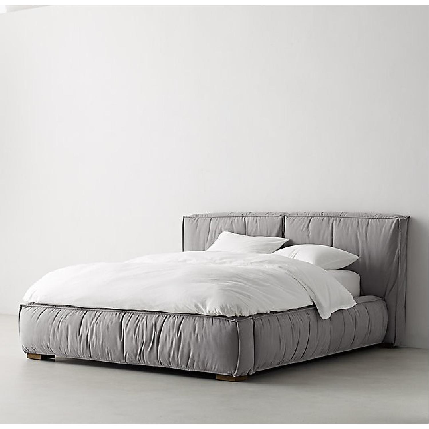 Restoration Hardware Queen Upholstered Platform Bed - image-1