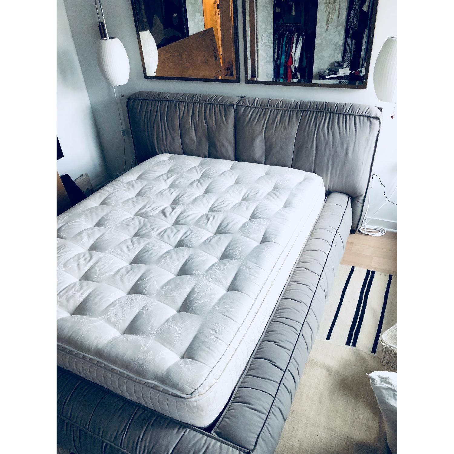 Restoration Hardware Queen Upholstered Platform Bed - image-4