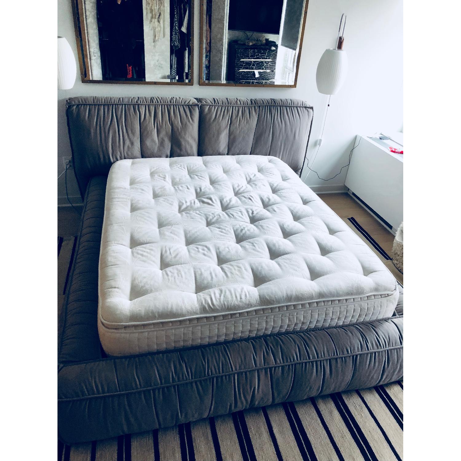 Restoration Hardware Queen Upholstered Platform Bed - image-5