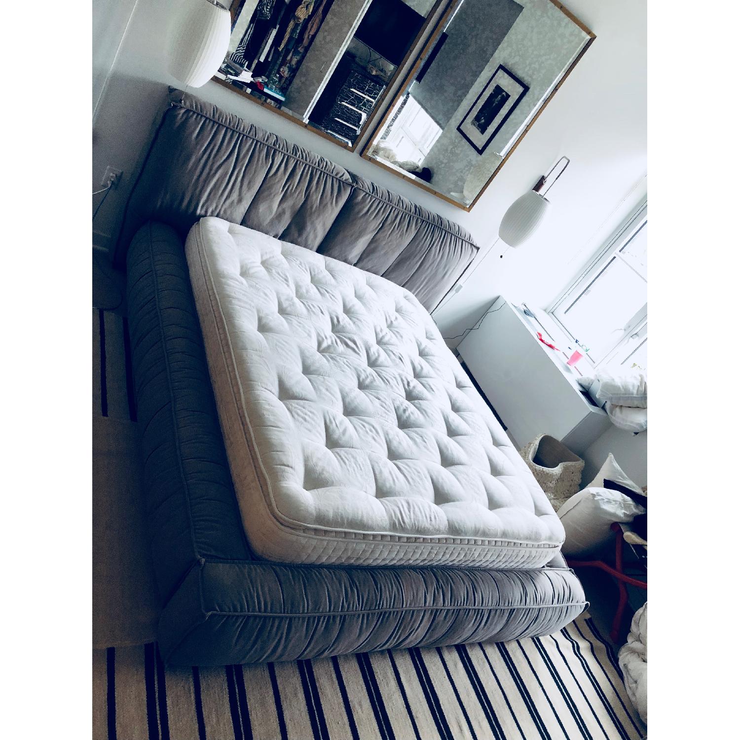 Restoration Hardware Queen Upholstered Platform Bed - image-6