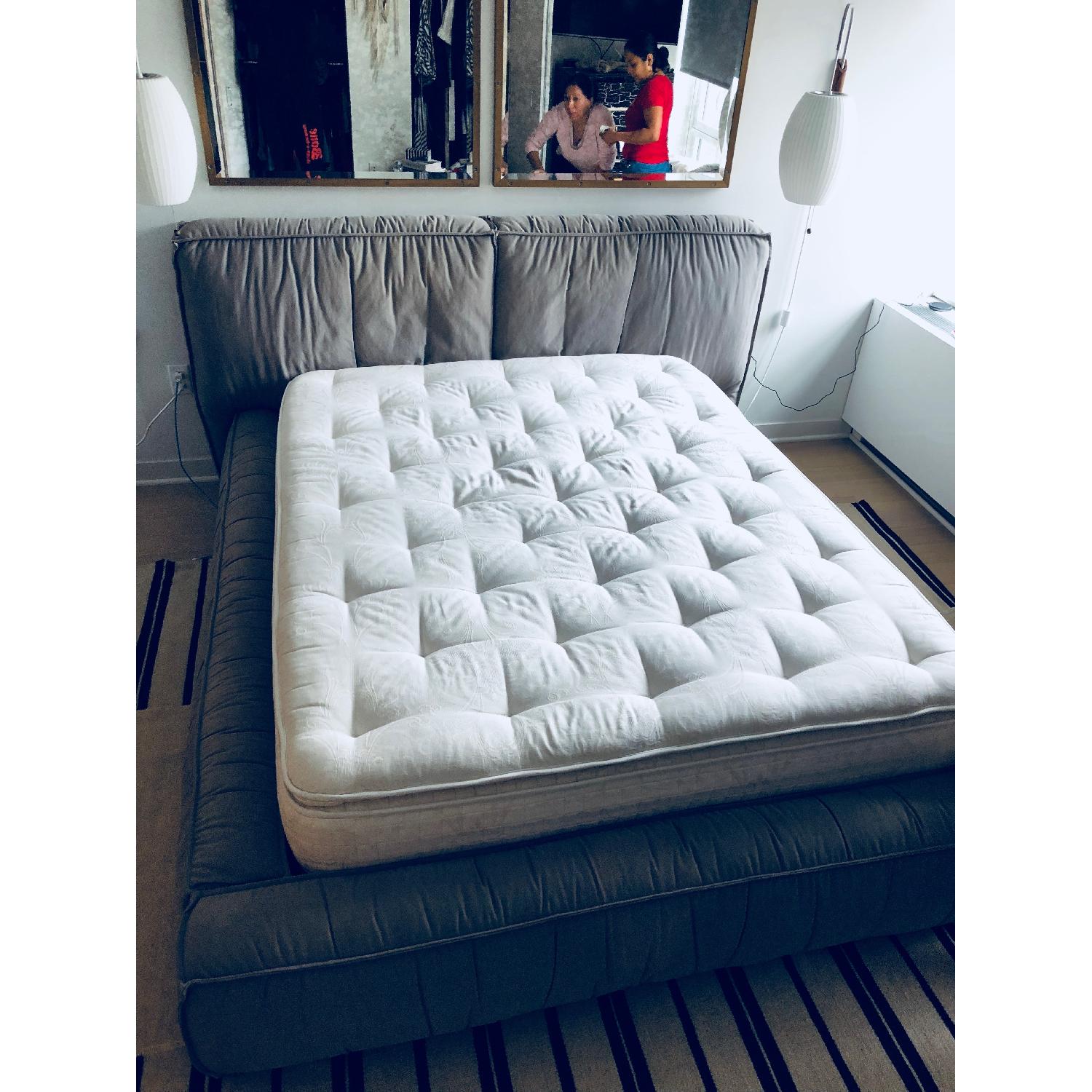 Restoration Hardware Queen Upholstered Platform Bed - image-8