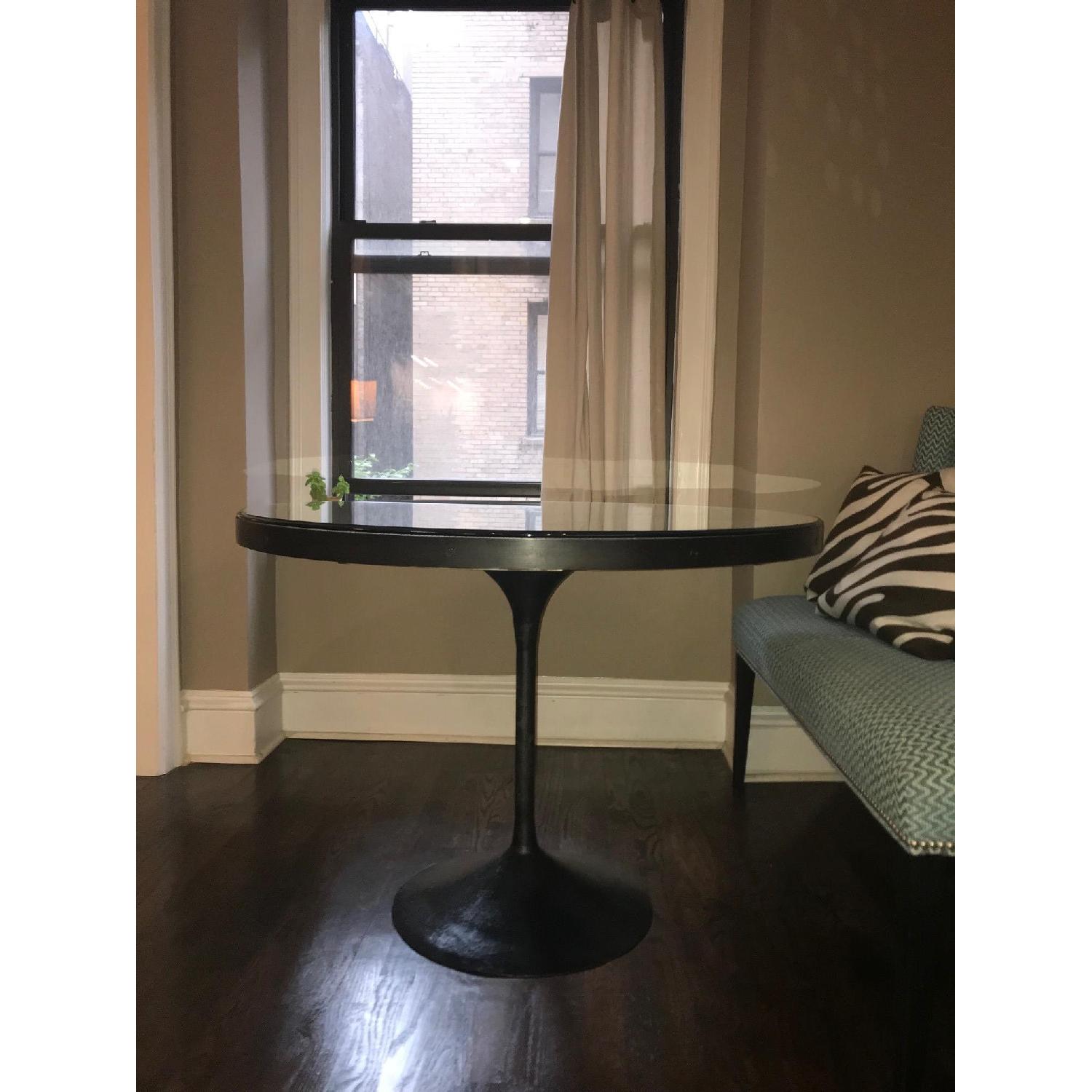 Restoration Hardware Aero Round Dining Table AptDeco