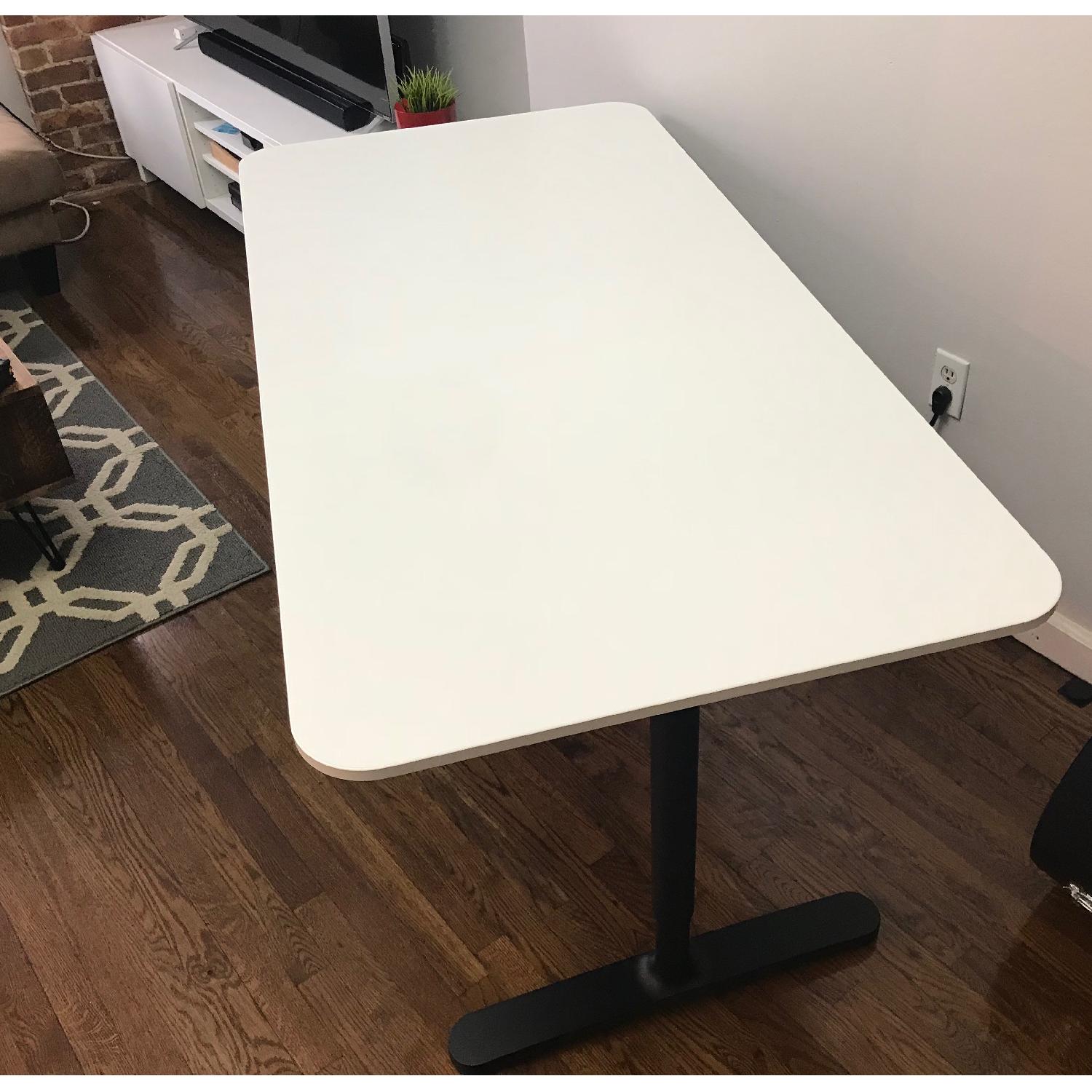 Ikea Bekant Desk w/ Height-Adjustable Legs - image-4
