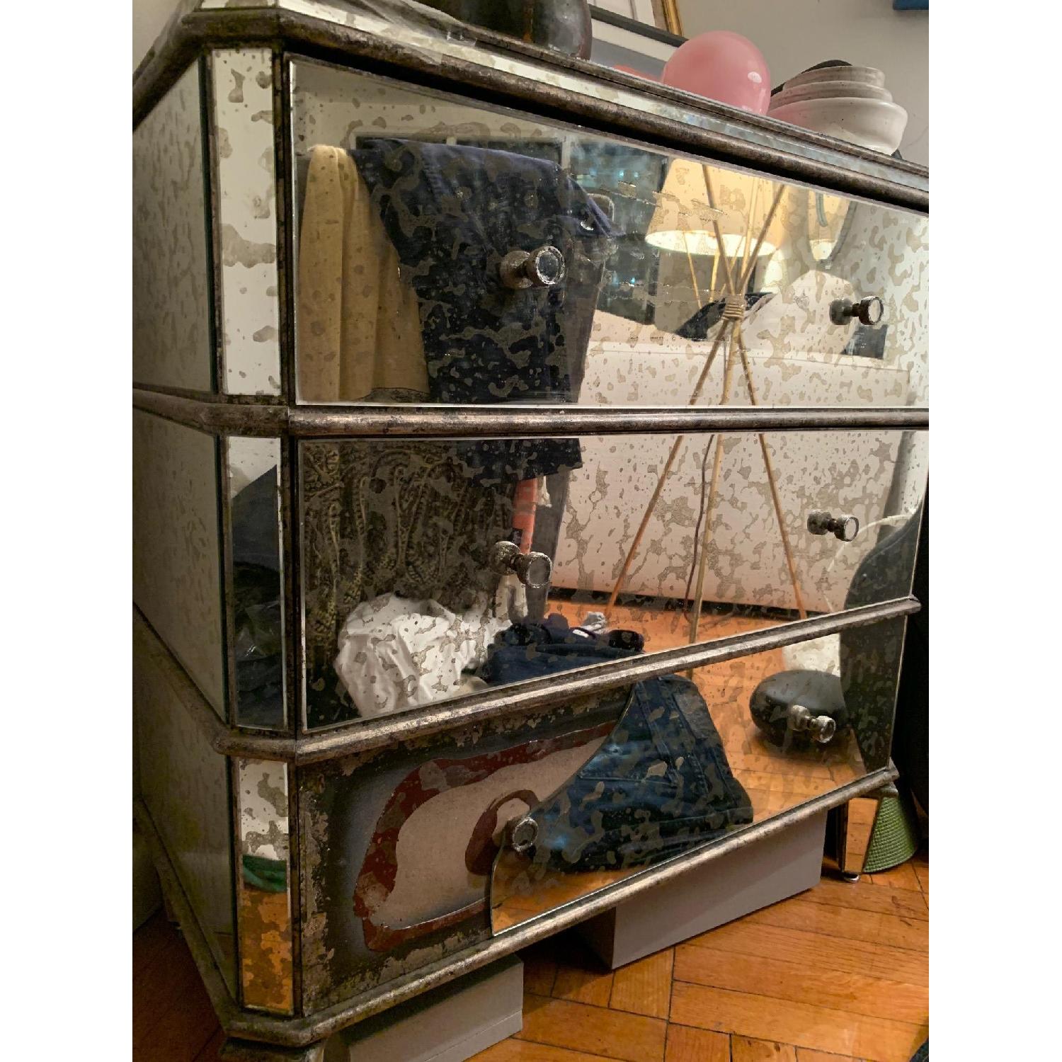 Anthropologie Mirrored 3-Drawer Dresser - image-2