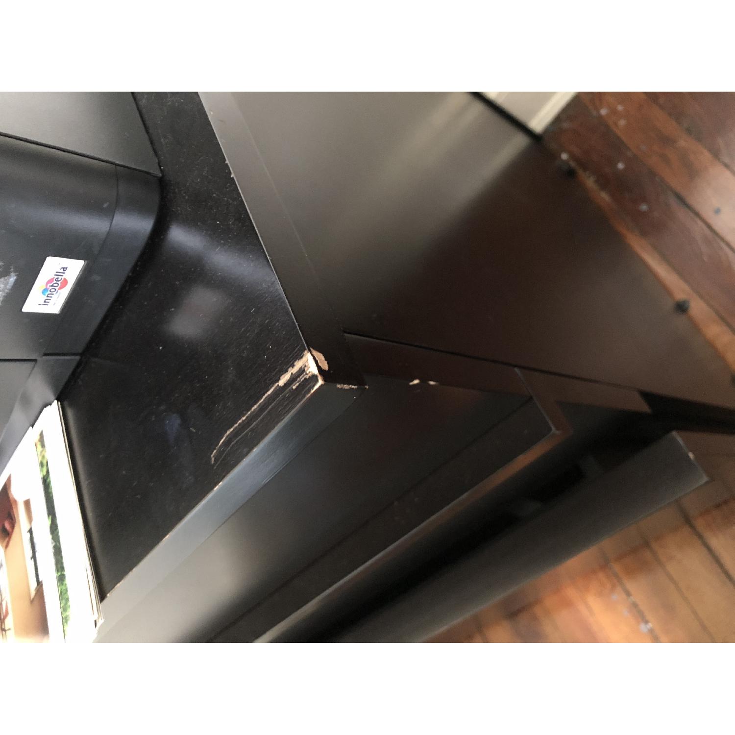 Crate & Barrel Black Wood Storage Desk - image-3