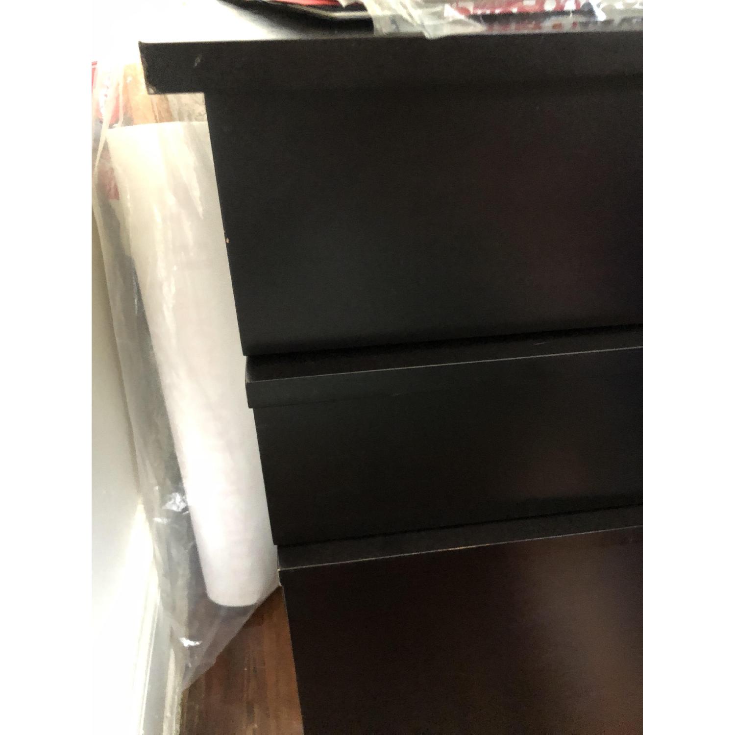 Crate & Barrel Black Wood Storage Desk - image-4
