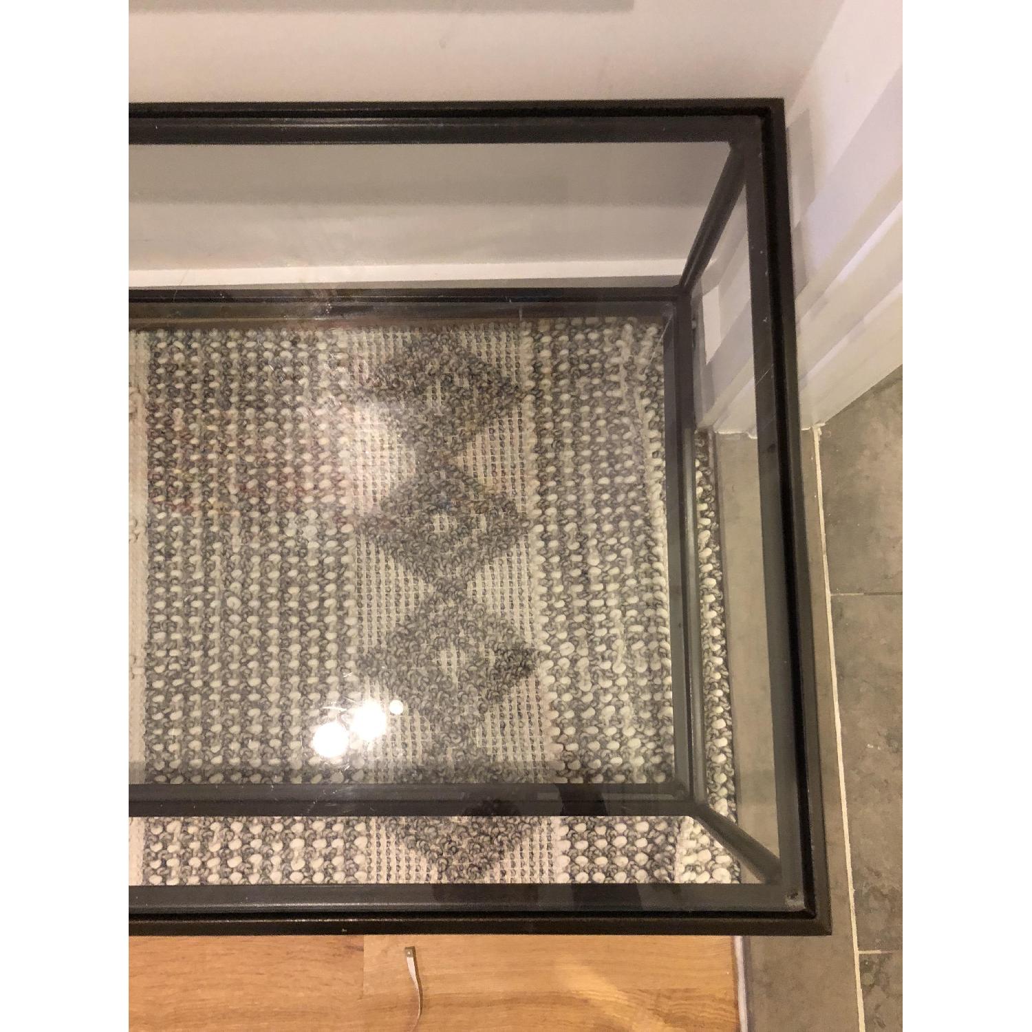 Crate & Barrel Pia Glass Coffee Table - image-2