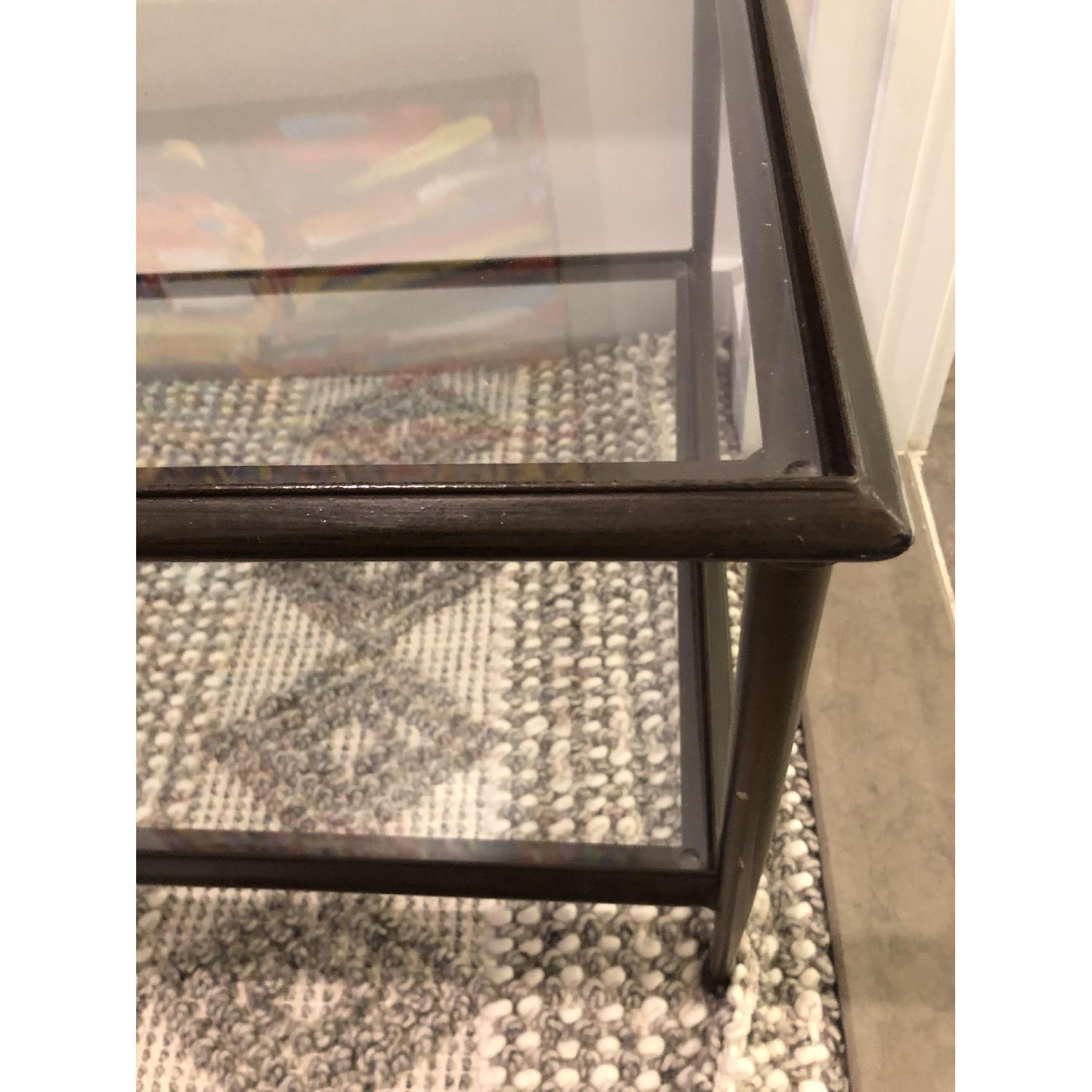Crate & Barrel Pia Glass Coffee Table - image-3