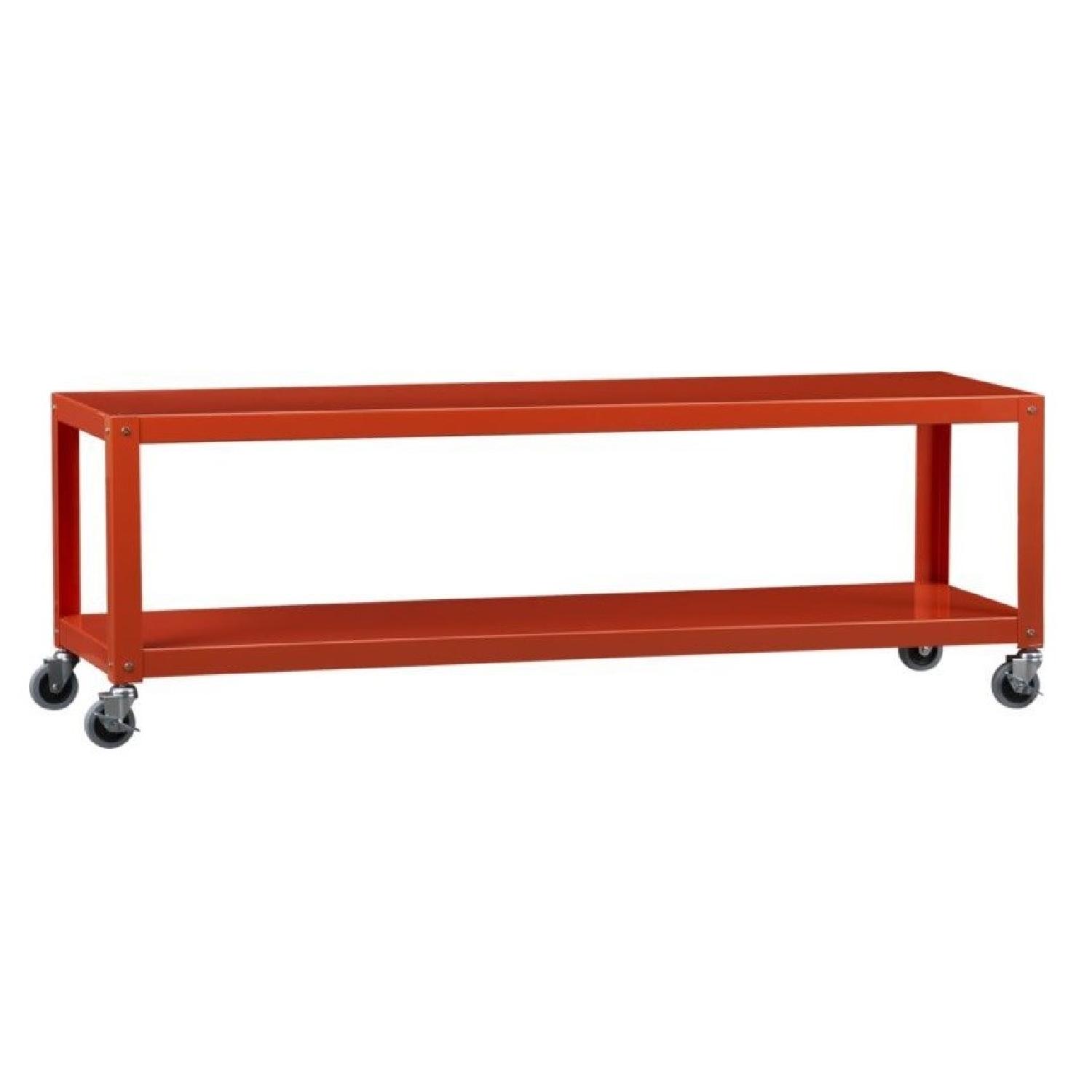 CB2 GoCart Rolling Media Console/Coffee Table AptDeco