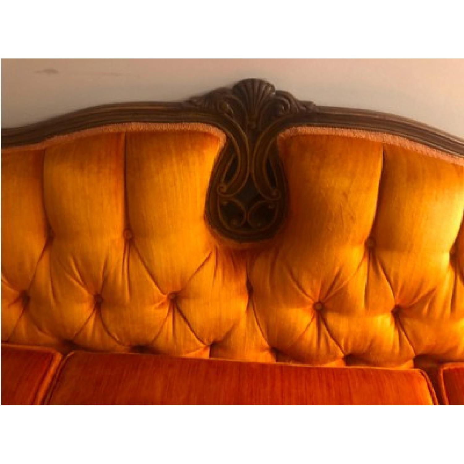 Vintage Mid Century Modern Tufted Back Sofa - image-3