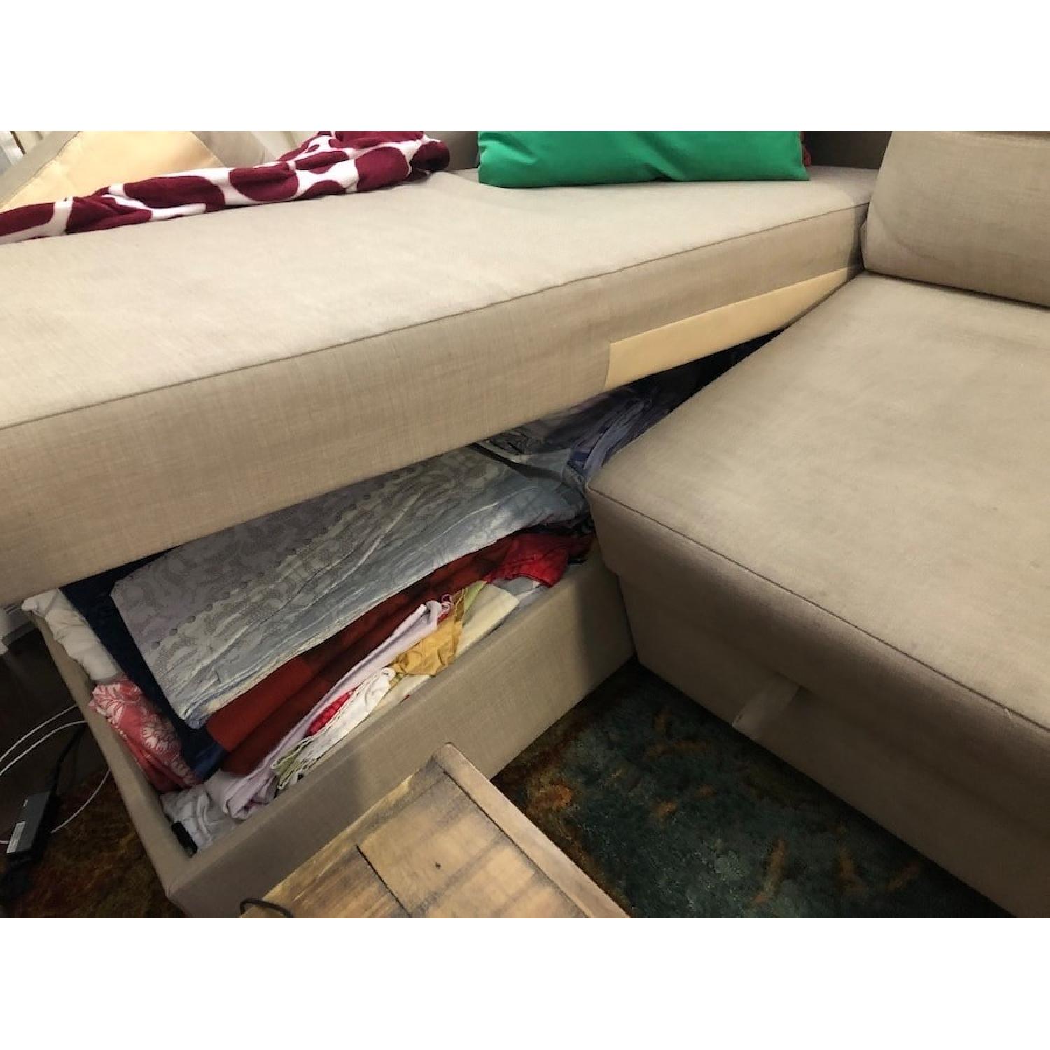 Ikea Sleeper Sectional Sofa w/ Chaise - image-2