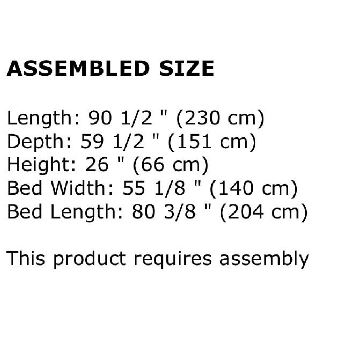 Ikea Sleeper Sectional Sofa w/ Chaise - image-4