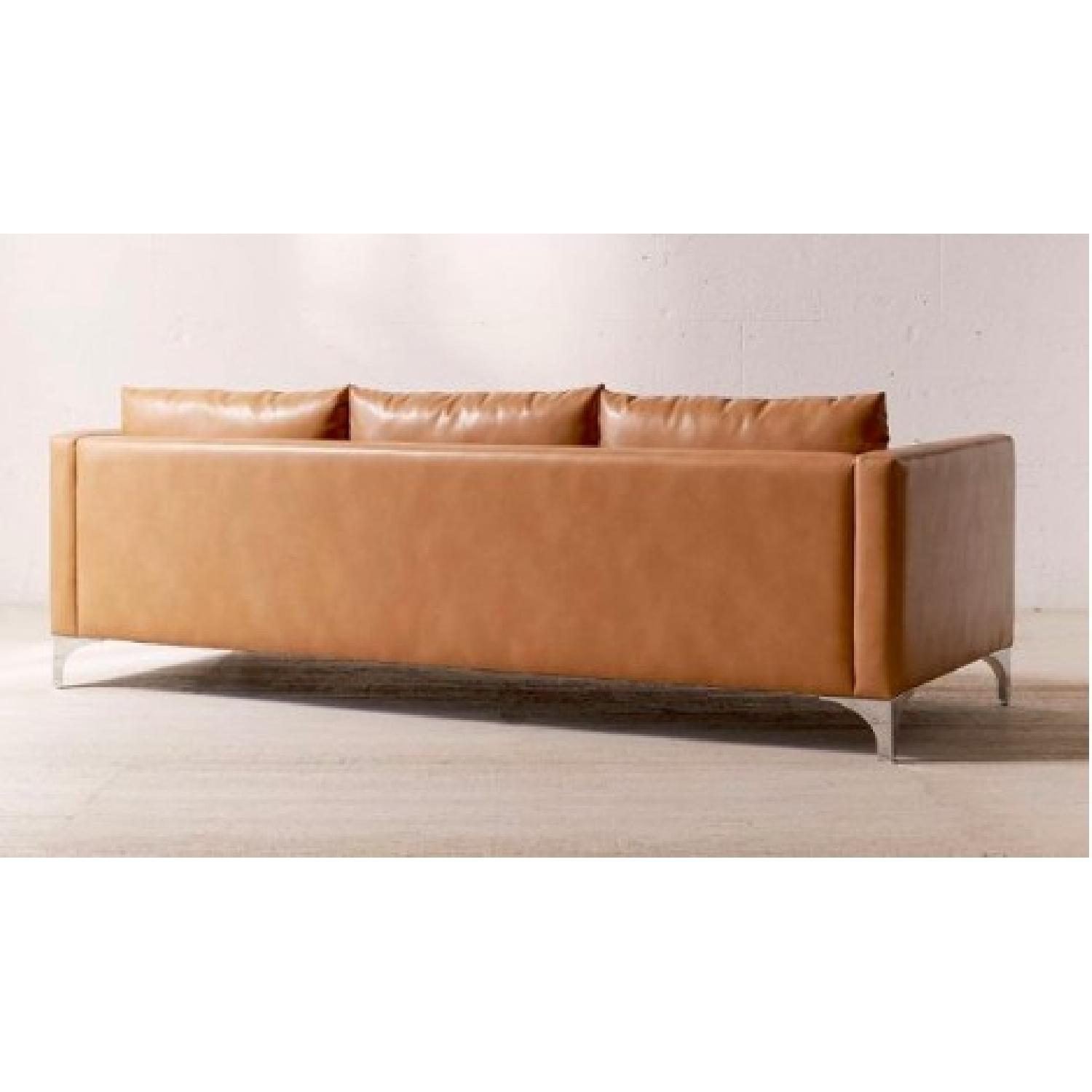 Urban Outfitters Recycled Leather Chamberlin Sofa - image-3