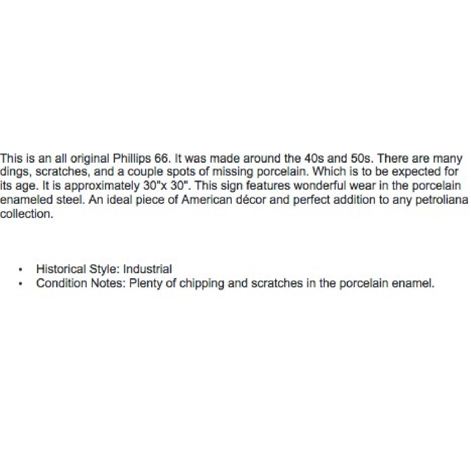 Vintage Circa 1940s Phillips 66 Sign - image-10