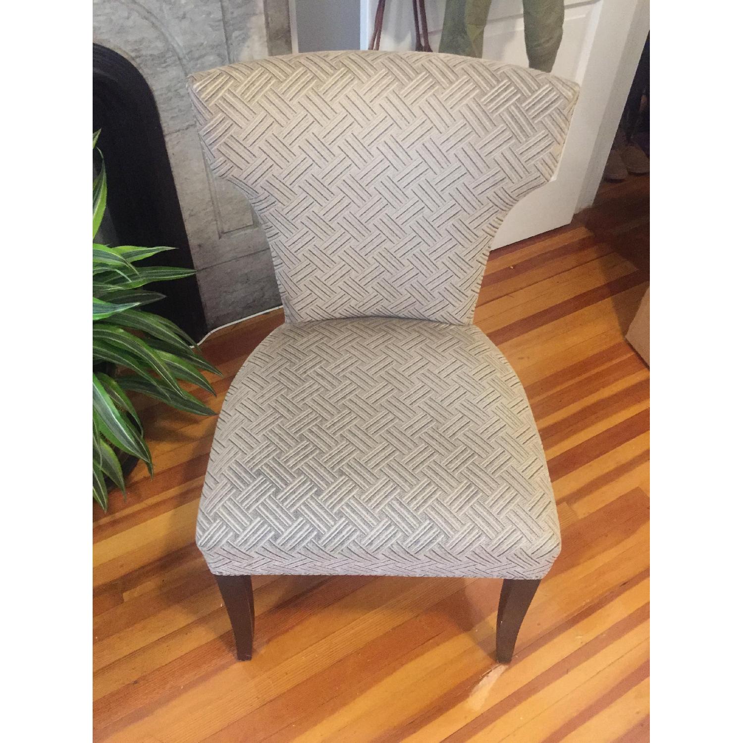 Crate & Barrel Sasha Upholstered Dining Chairs - image-2