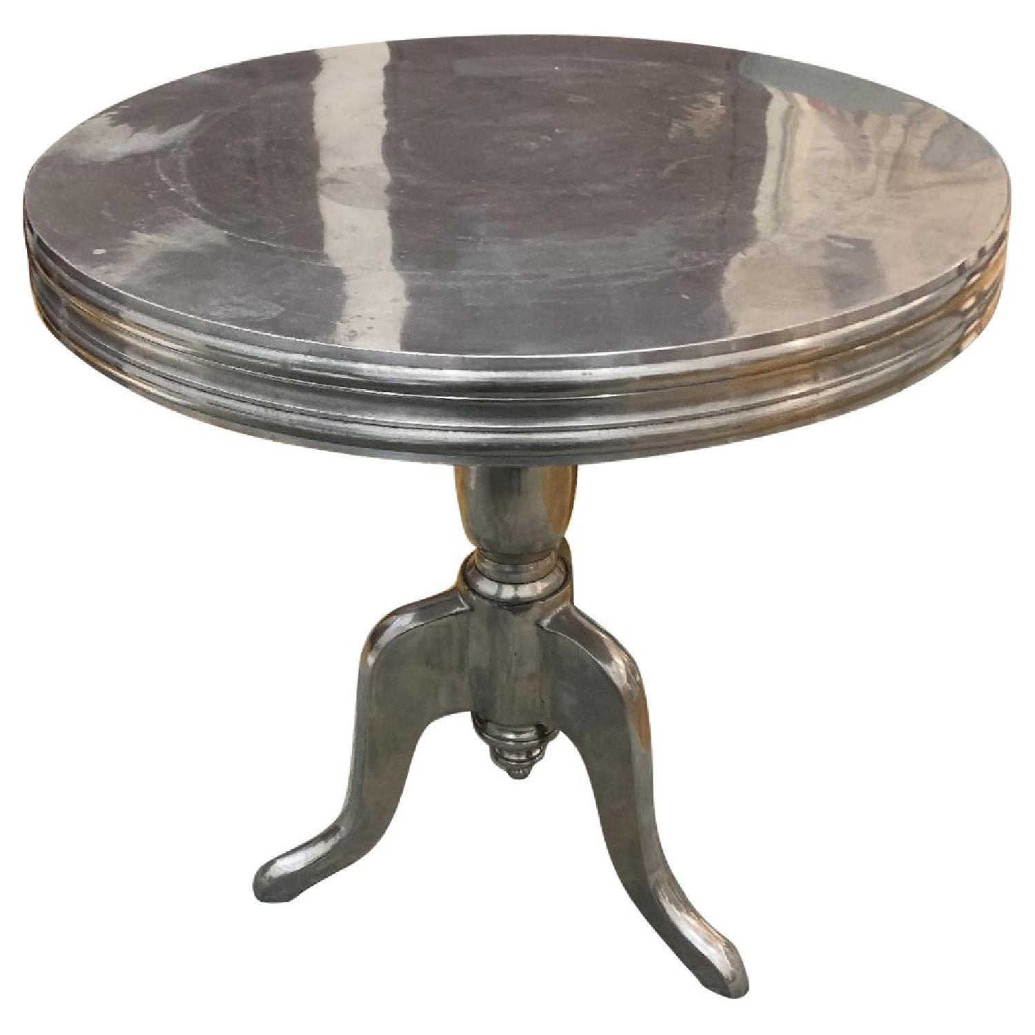 Silver Side Table - image-0