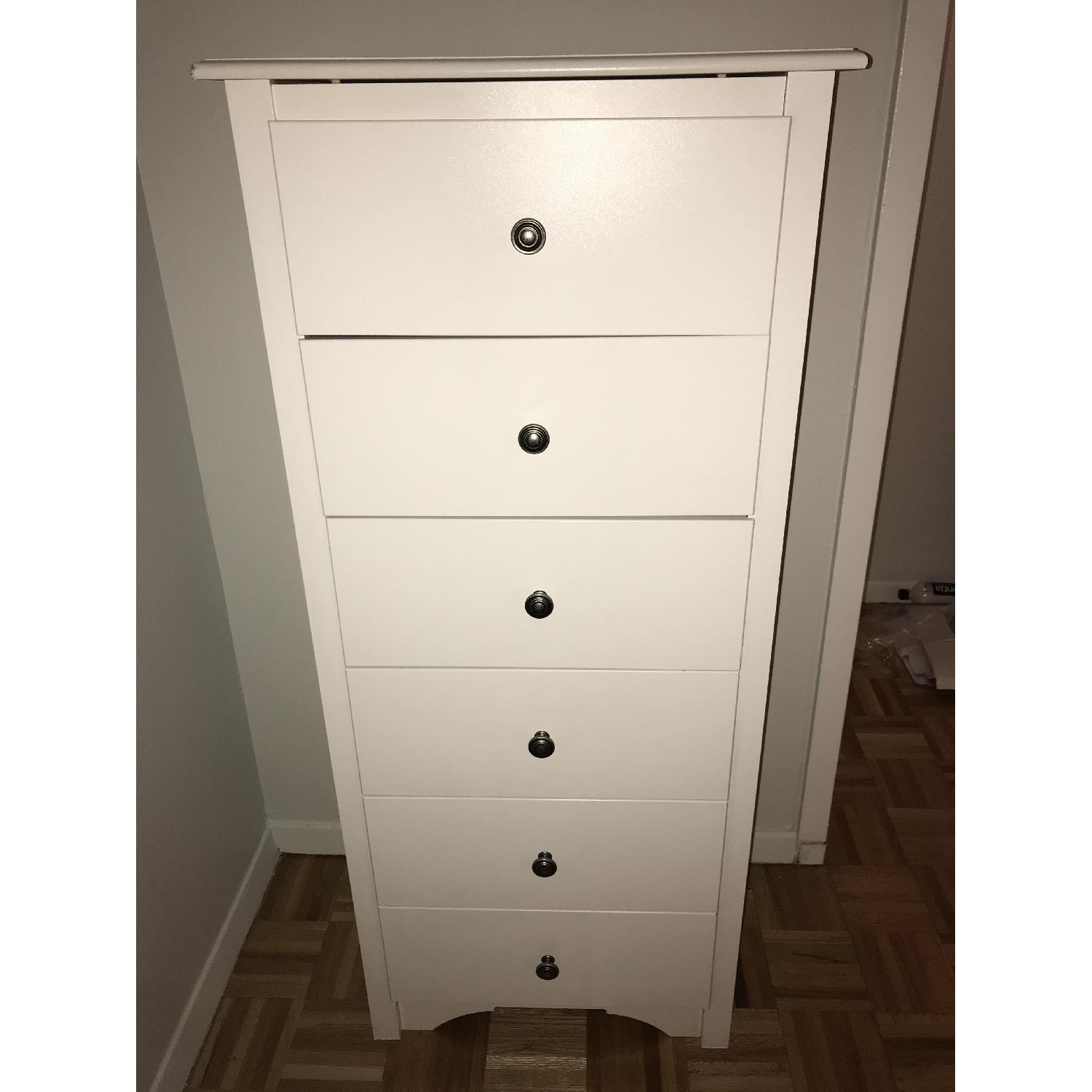 Bob's Tall White Dresser/Lingerie Chest - image-1
