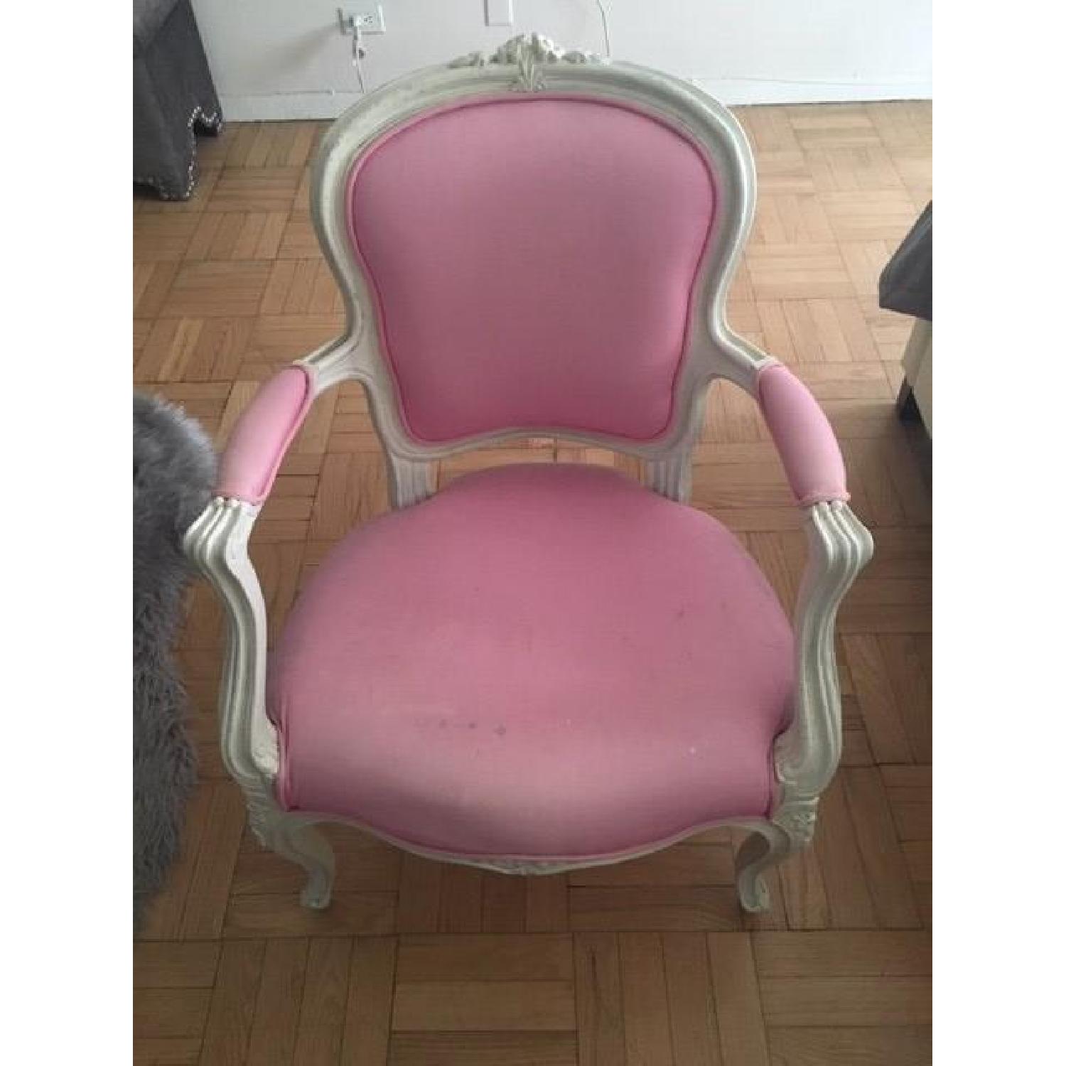 Pottery Barn Pink Accent Chair - image-1
