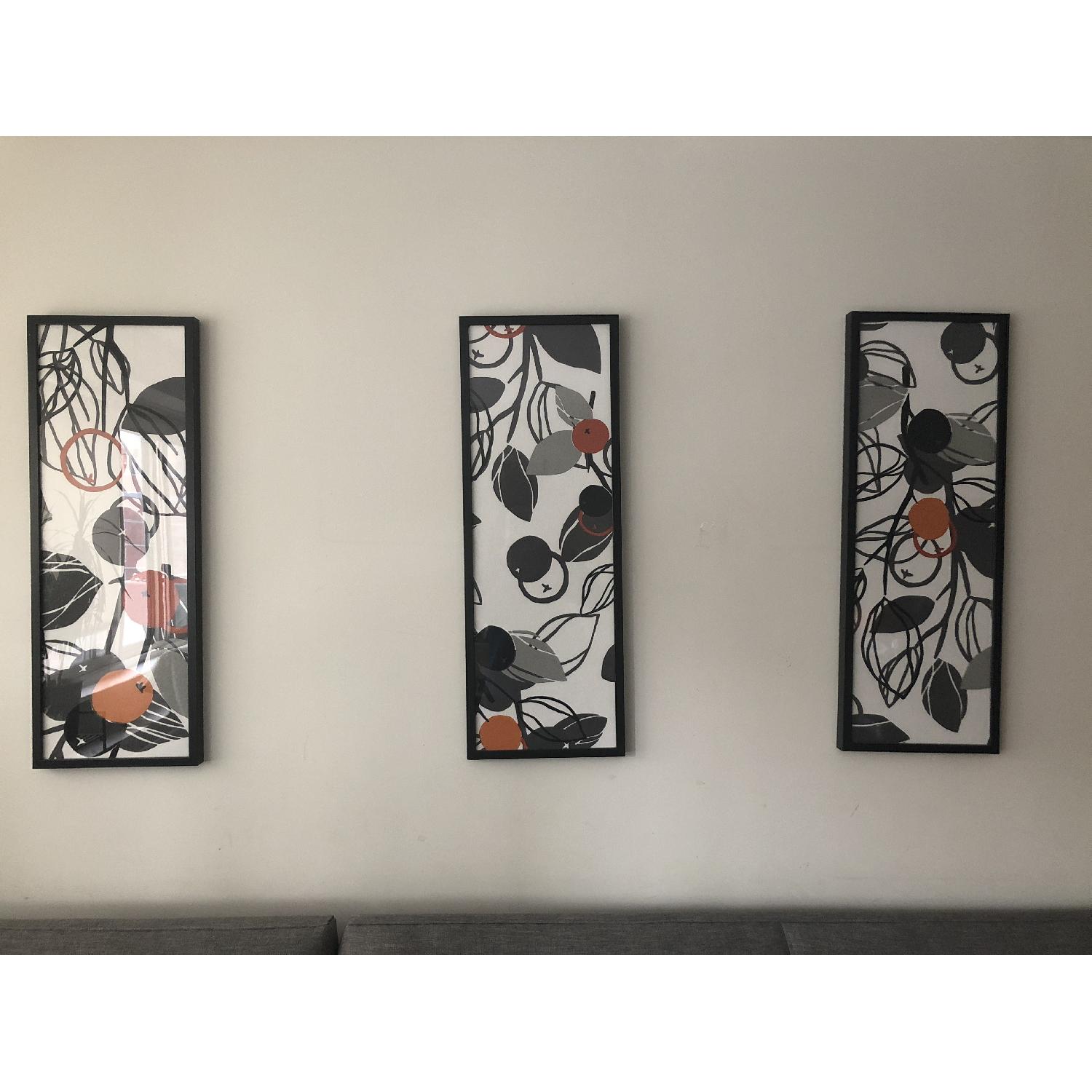 Ikea Scandinavian Framed Canvas Fabric Wall Art - image-3