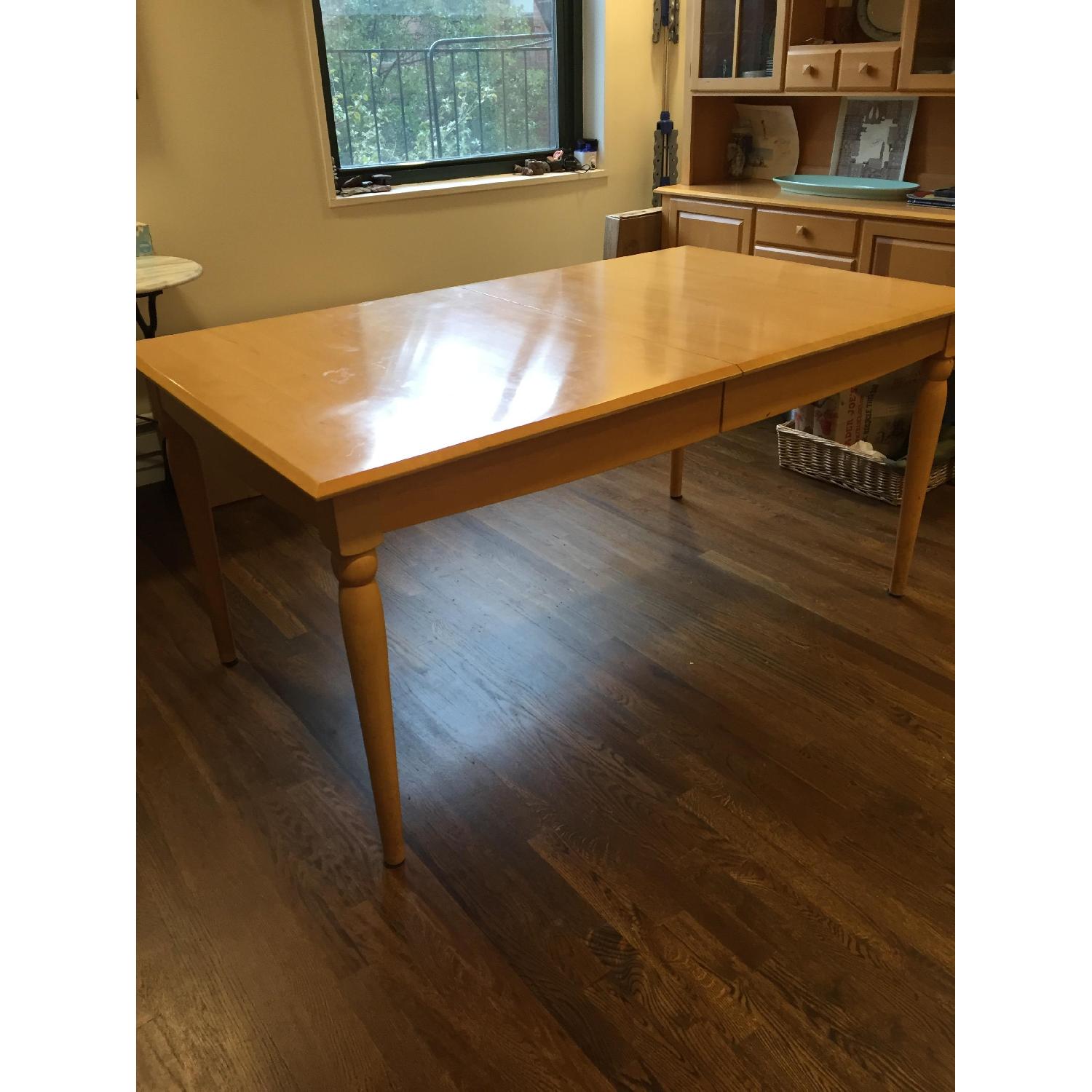 Ethan Allen American Dimensions Maple Wood Dining Table - image-1