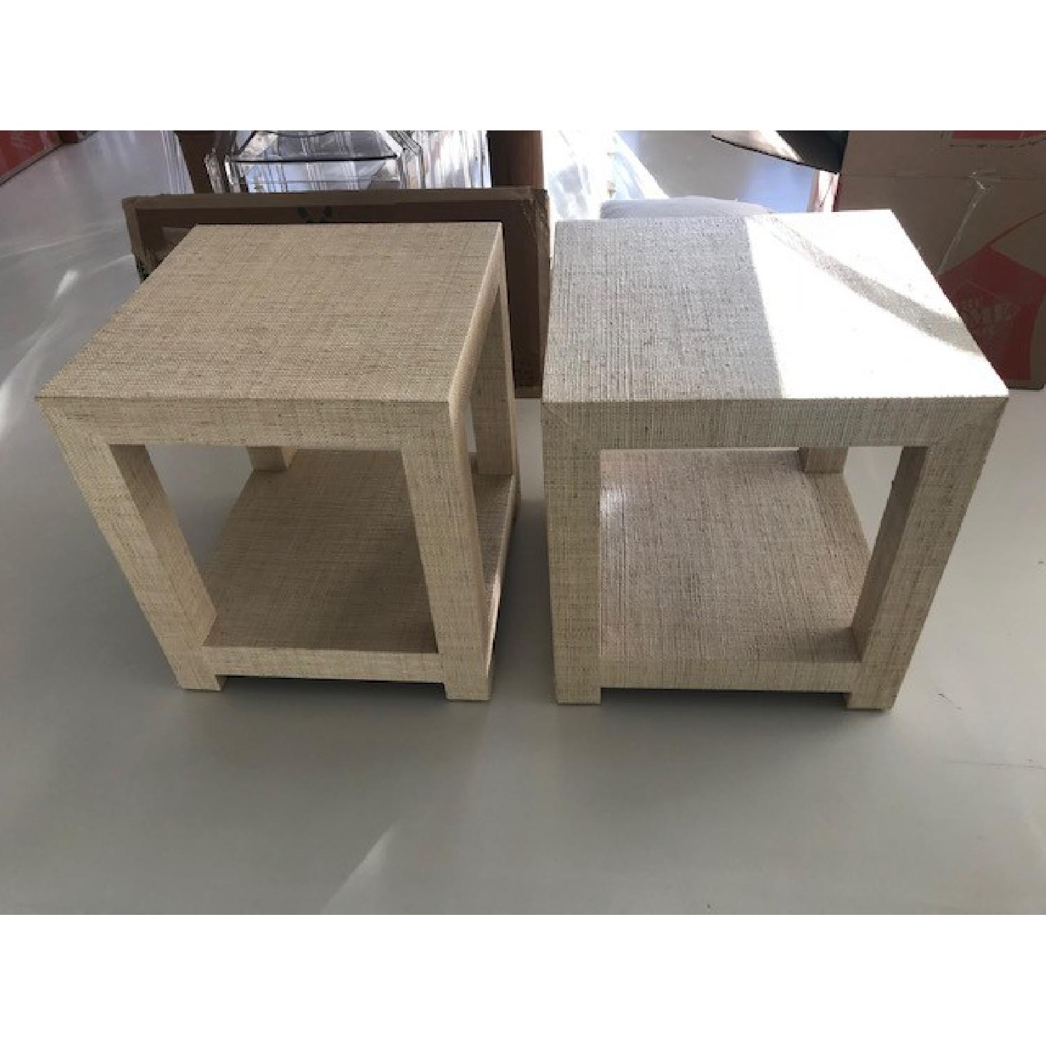 Serena & Lily Blake Raffia Side Tables - image-1