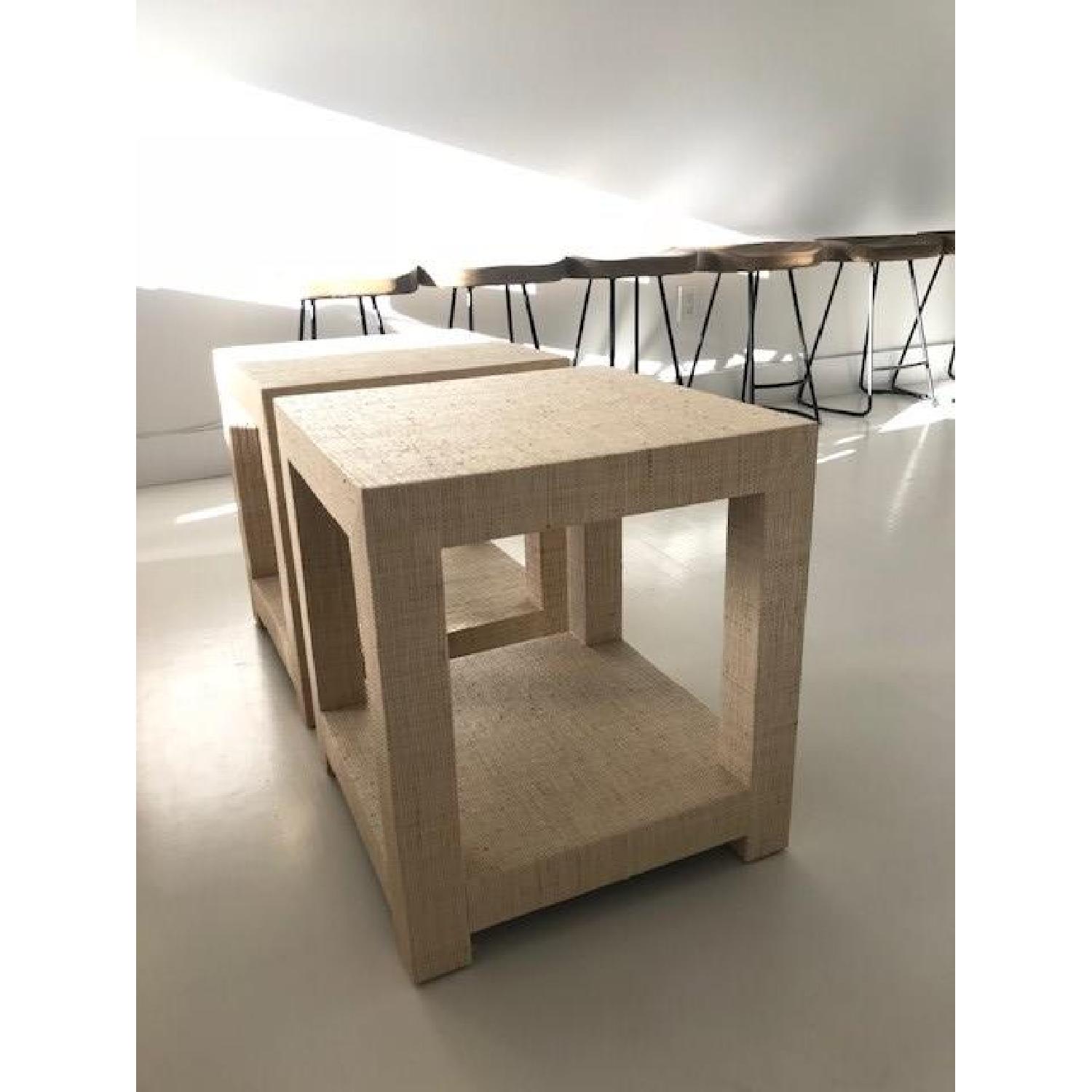 Serena & Lily Blake Raffia Side Tables - Thumbnail 2