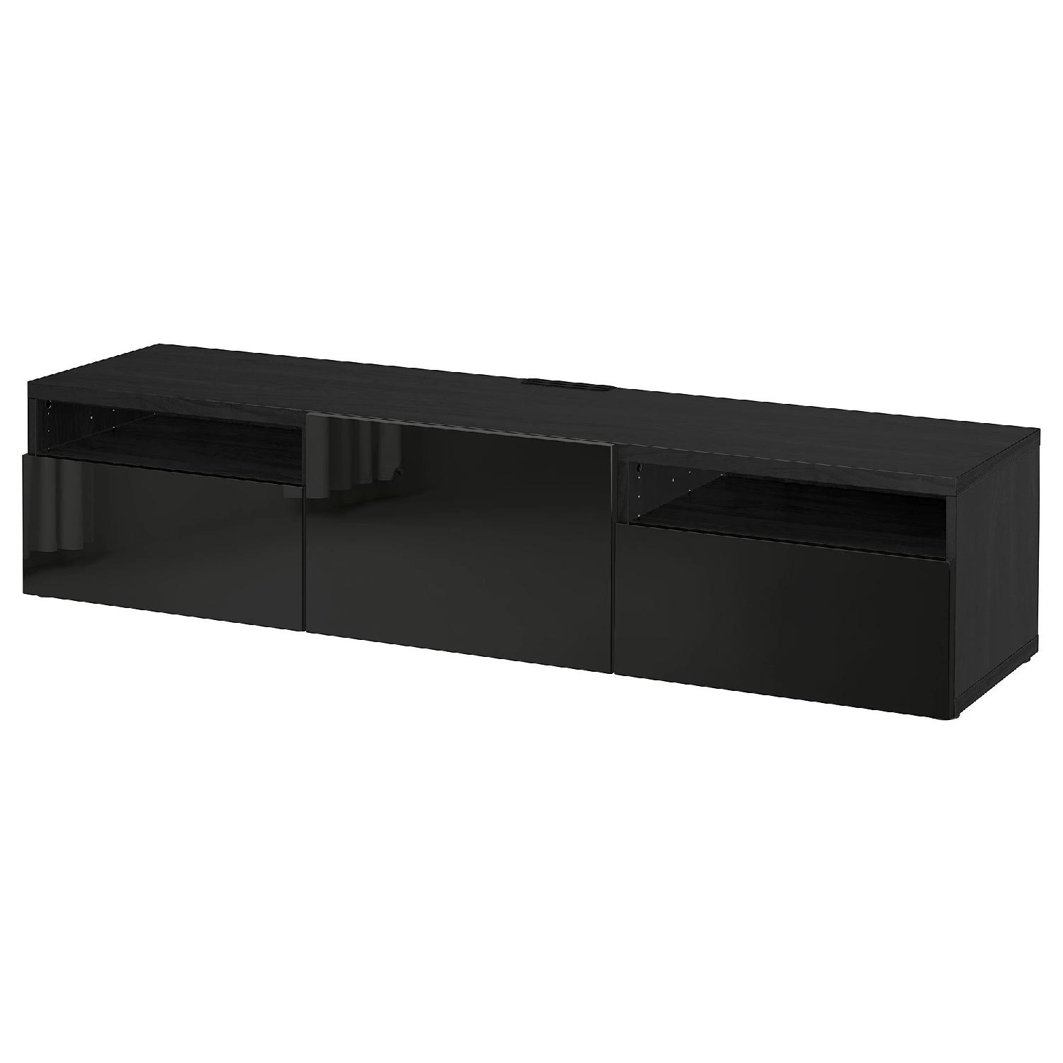 Ikea Besta TV Console w/ Extra Solid Mounting AptDeco