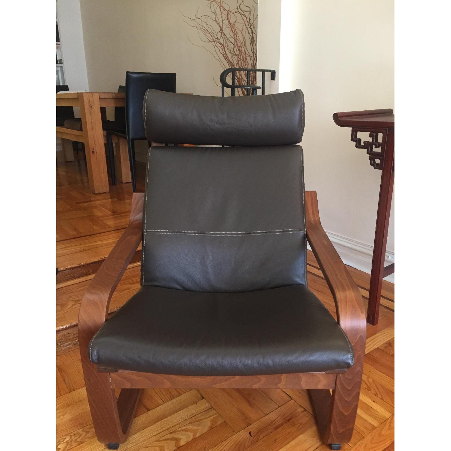 Ikea Poang Recliner Armchair & Ottoman - image-6