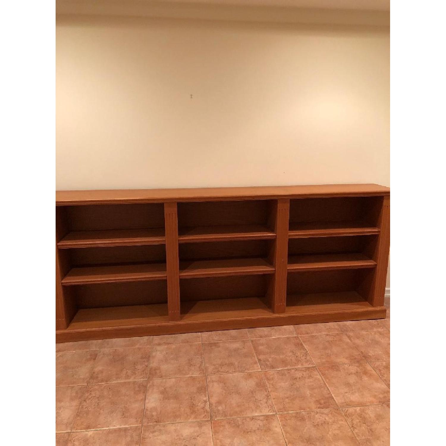 Custom Made Cherry Wood Bookcase - image-1