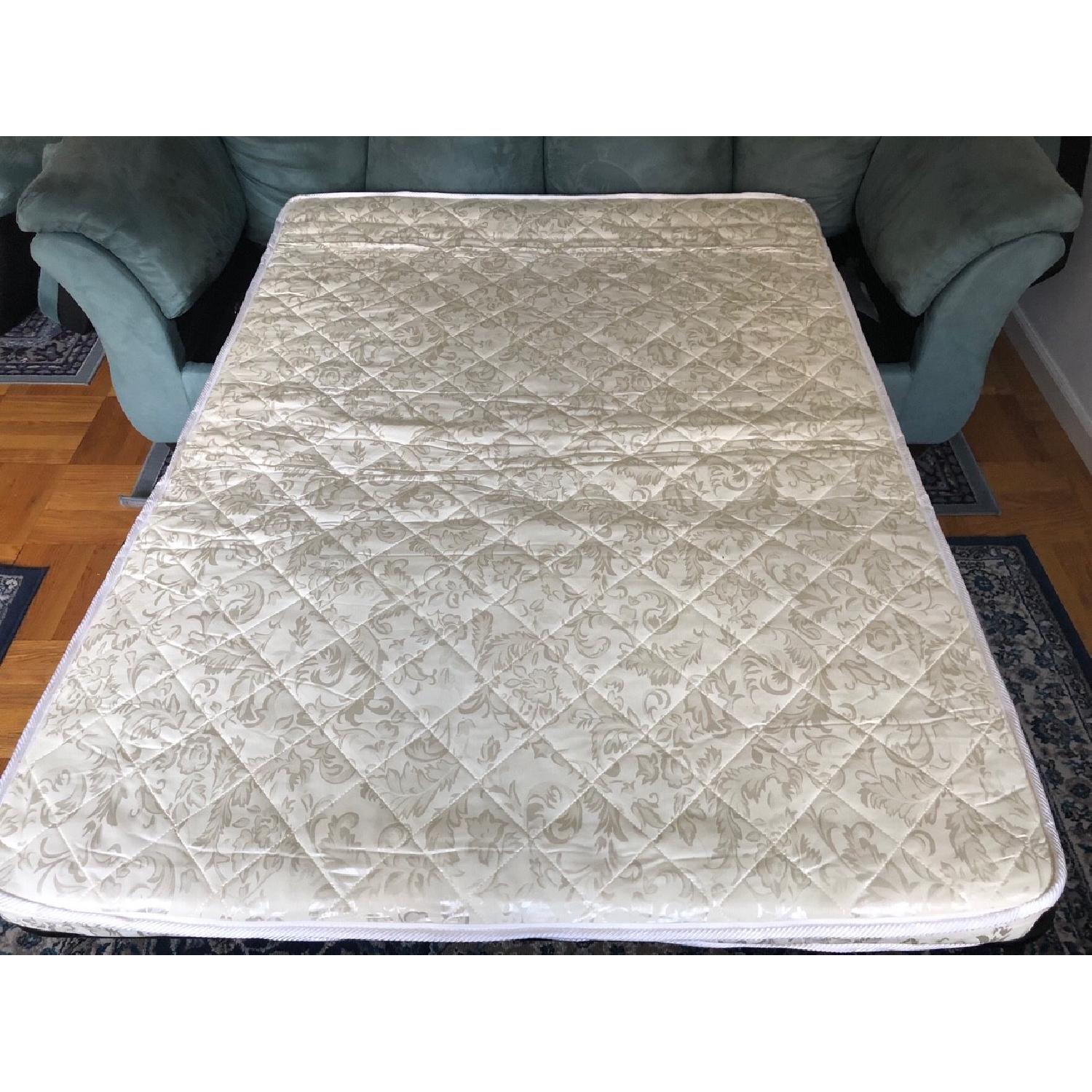 Charlton Home Homerville Sleeper Sofa in Capri Blue - image-3