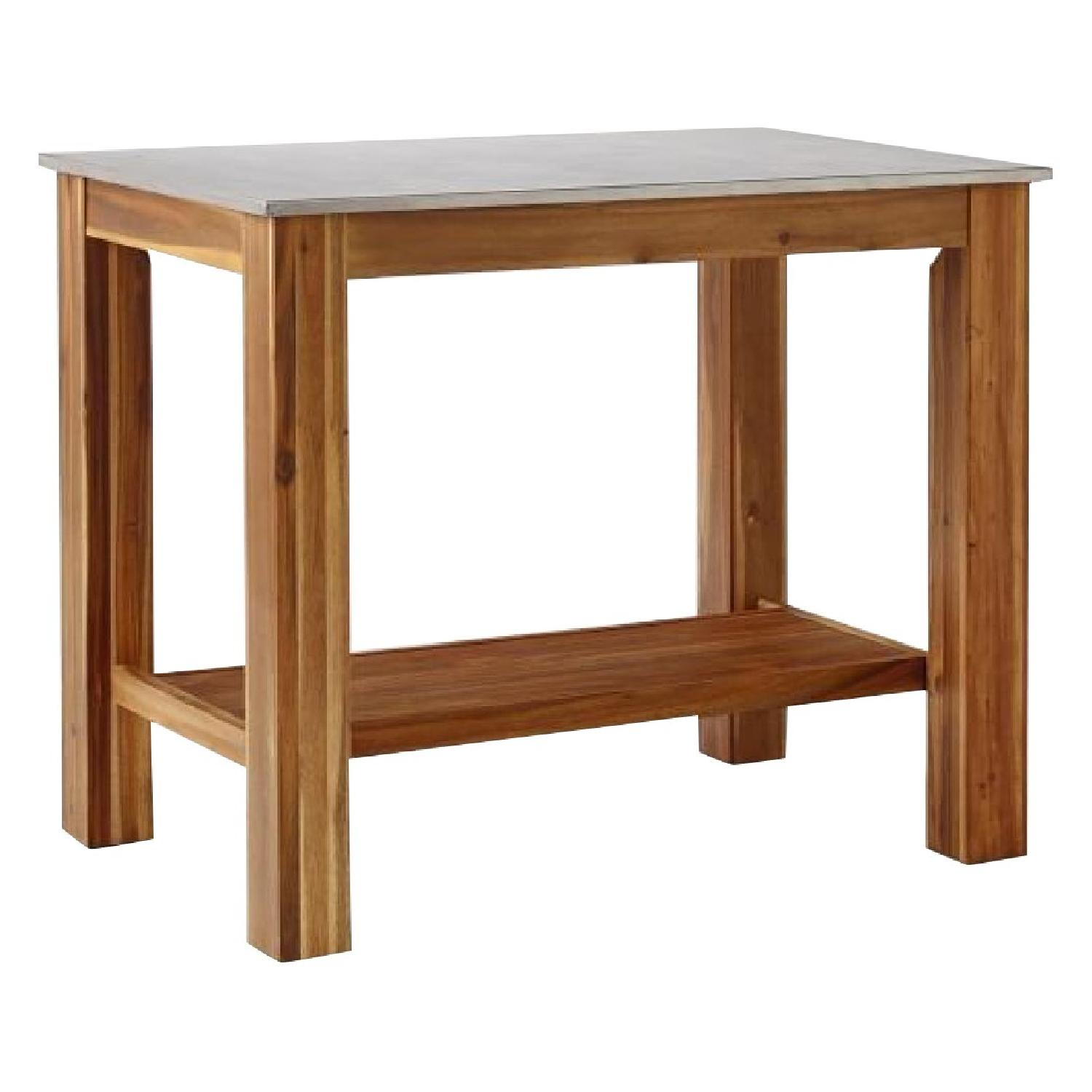 West Elm Rustic Kitchen Island AptDeco