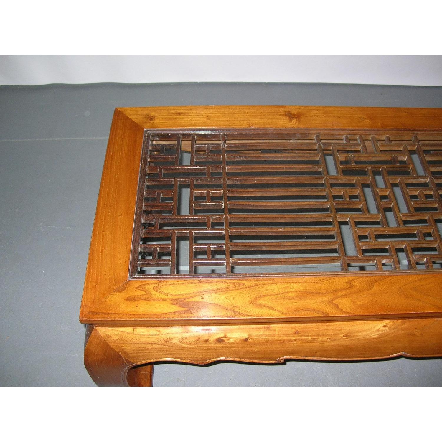 Vintage Large MingStyle Chinese Wood Coffee Table AptDeco