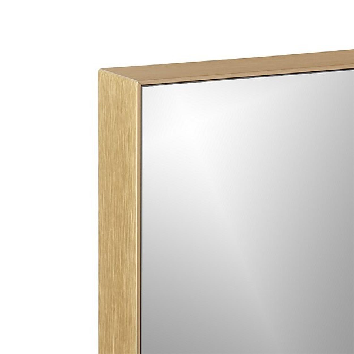 CB2 Infinity Narrow Wall Mirror in Brass - image-2