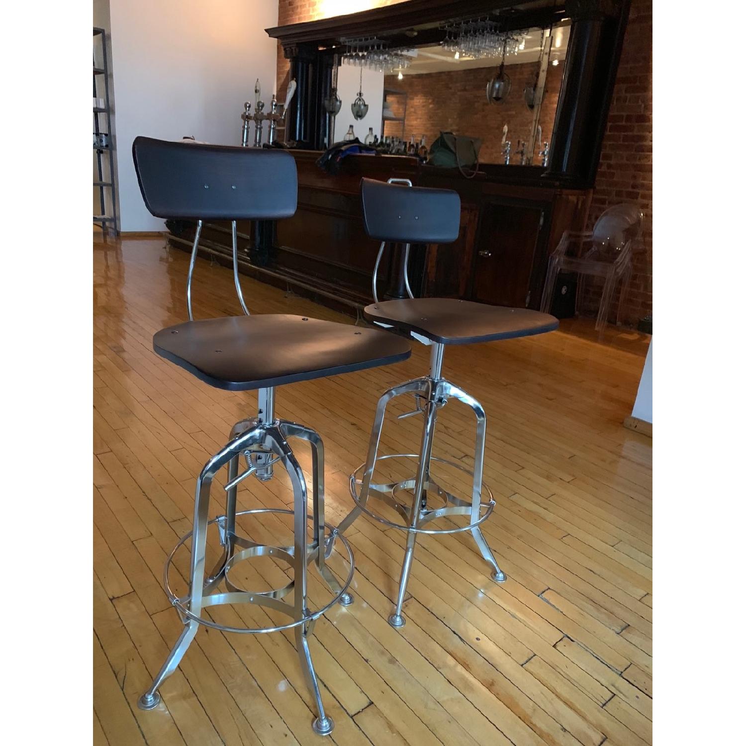 Restoration Hardware 1940s Vintage Toledo Bar Chairs - image-5