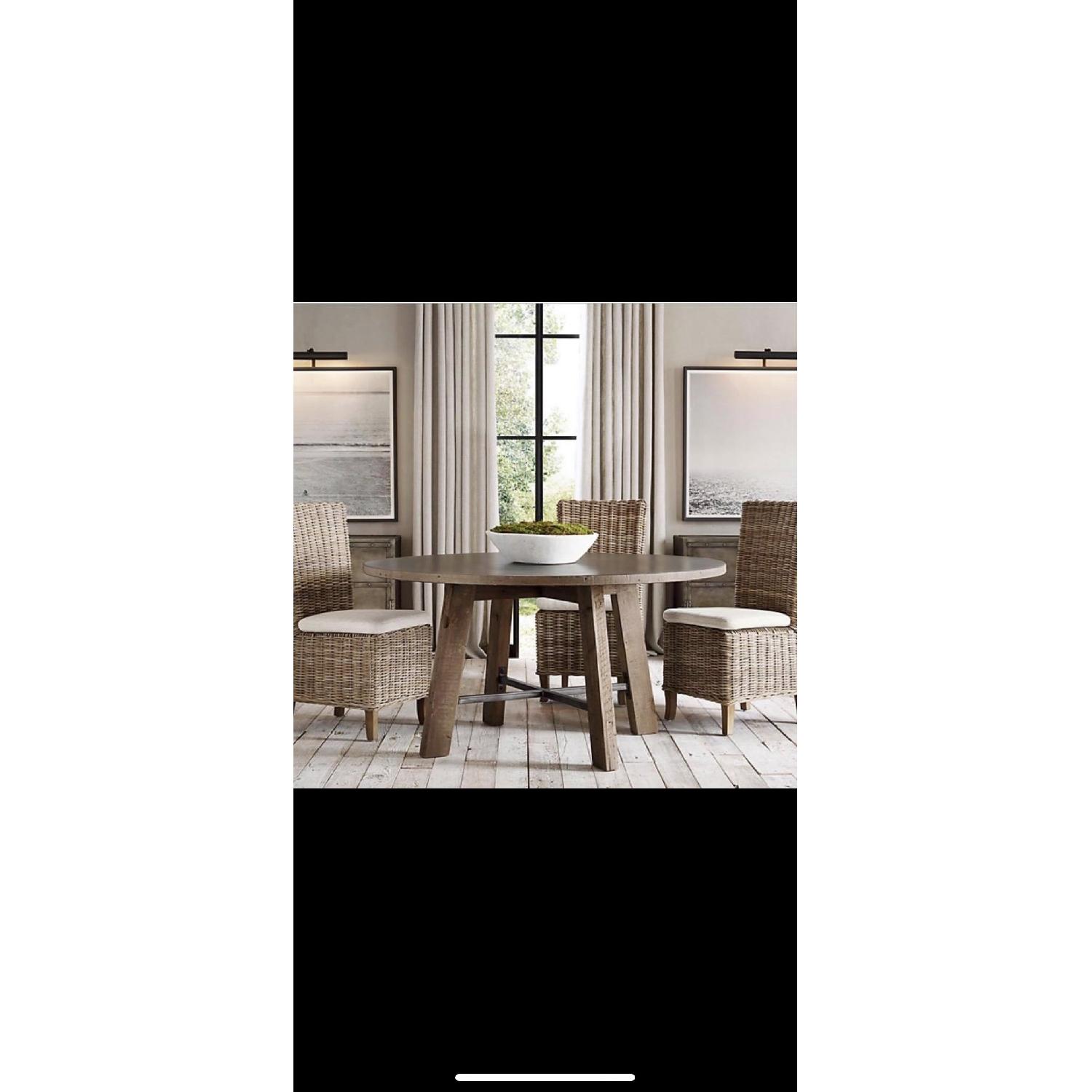 Restoration Hardware Handwoven Rattan Dining Chairs - image-4