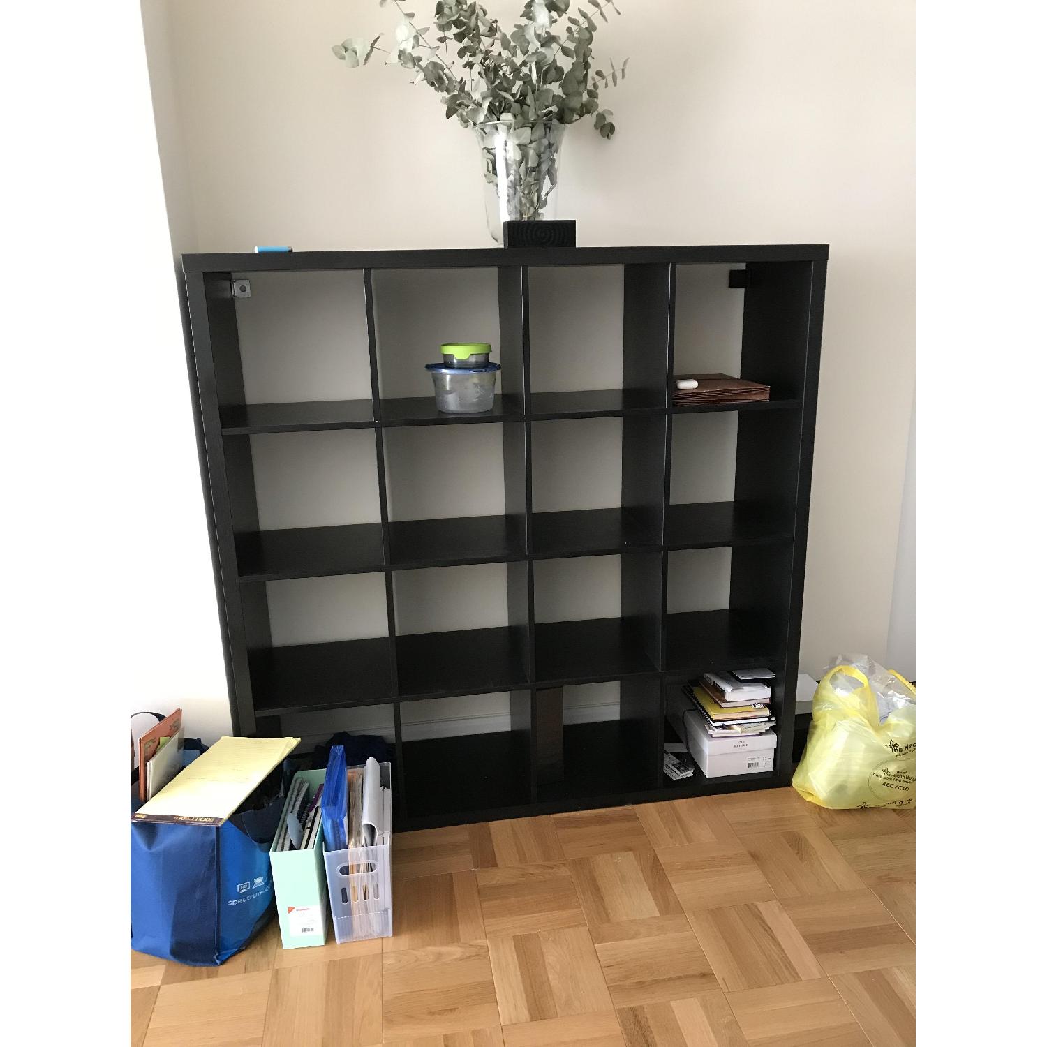 Ikea Black Kallax Shelf Unit - image-1