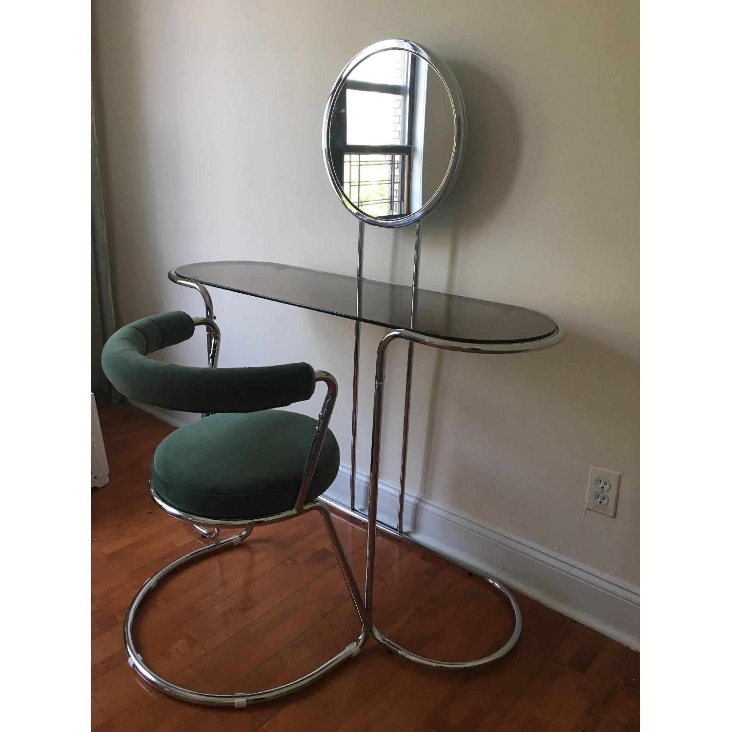 Urban Outfitters Charlette Retro-Style Vanity Table & Stool - image-2