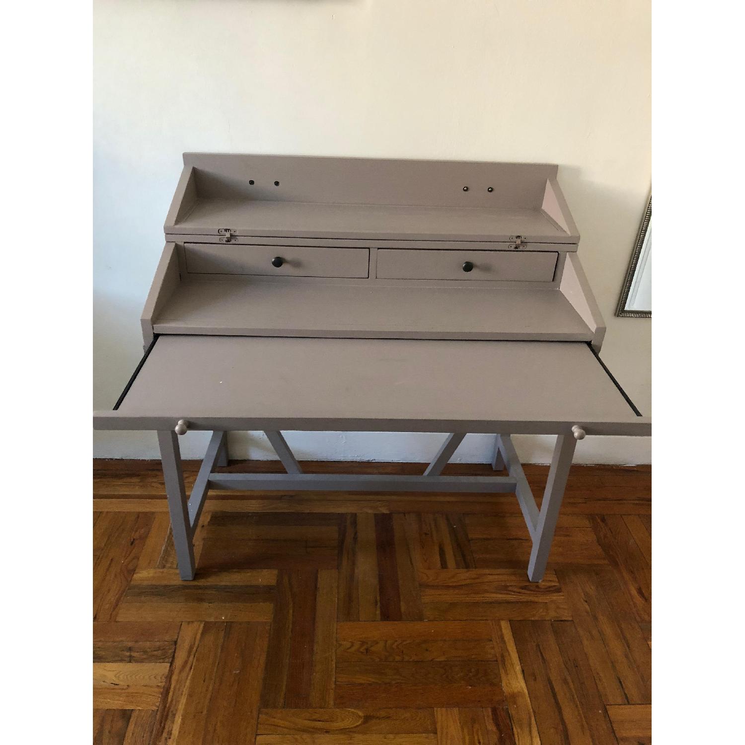 Modern Grey Farmhouse Desk - image-1