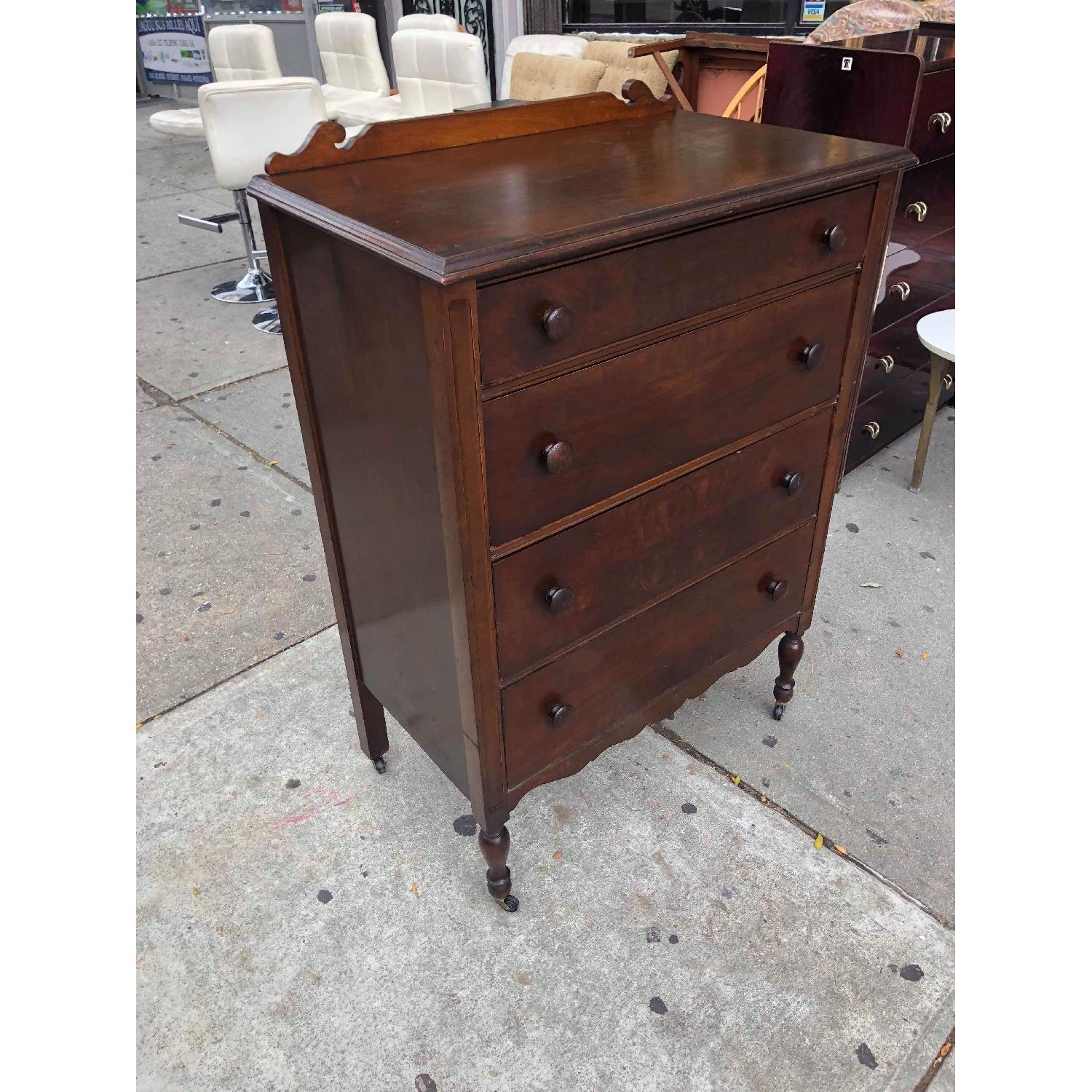 Antique Depression Era 1920s Dresser w/ Original Wheels - image-4