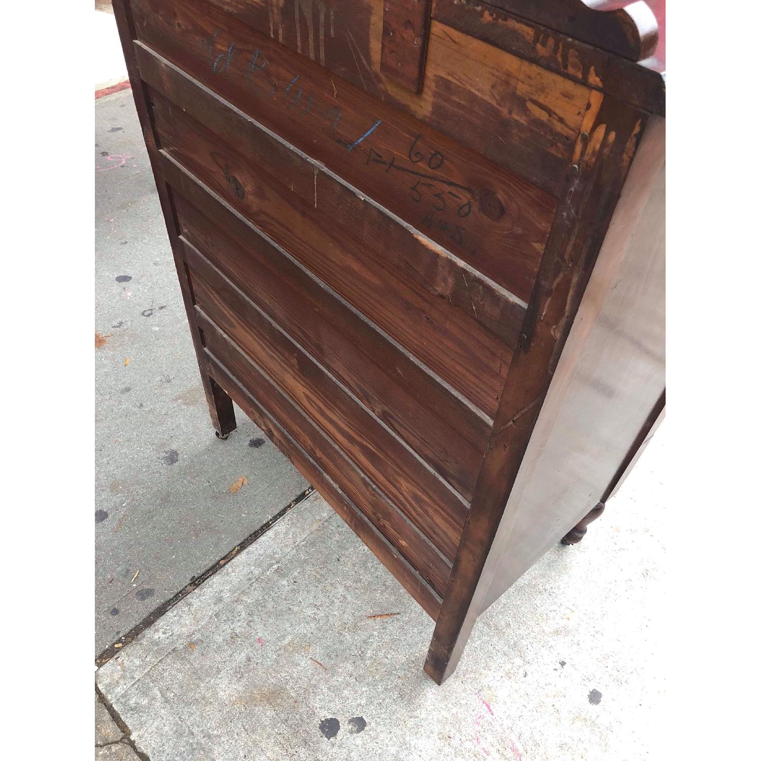 Antique Depression Era 1920s Dresser w/ Original Wheels - image-8