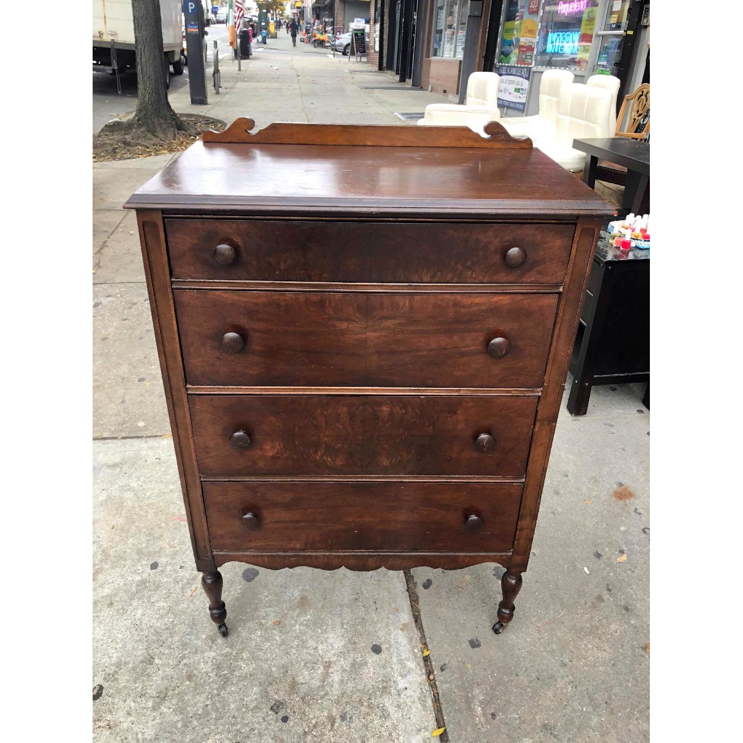 Antique Depression Era 1920s Dresser w/ Original Wheels - image-21