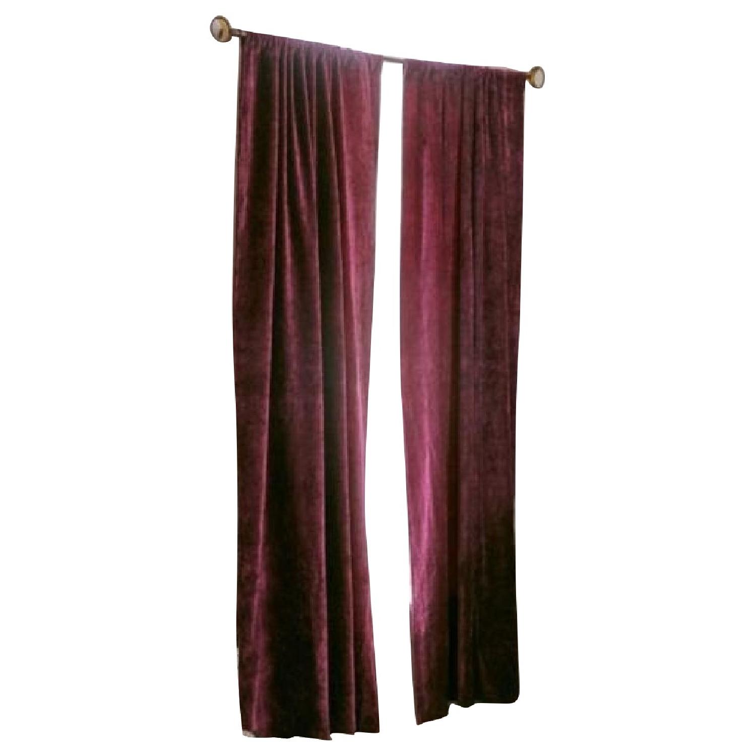 Urban Outfitters Deep Purple Velvet Curtains Aptdeco