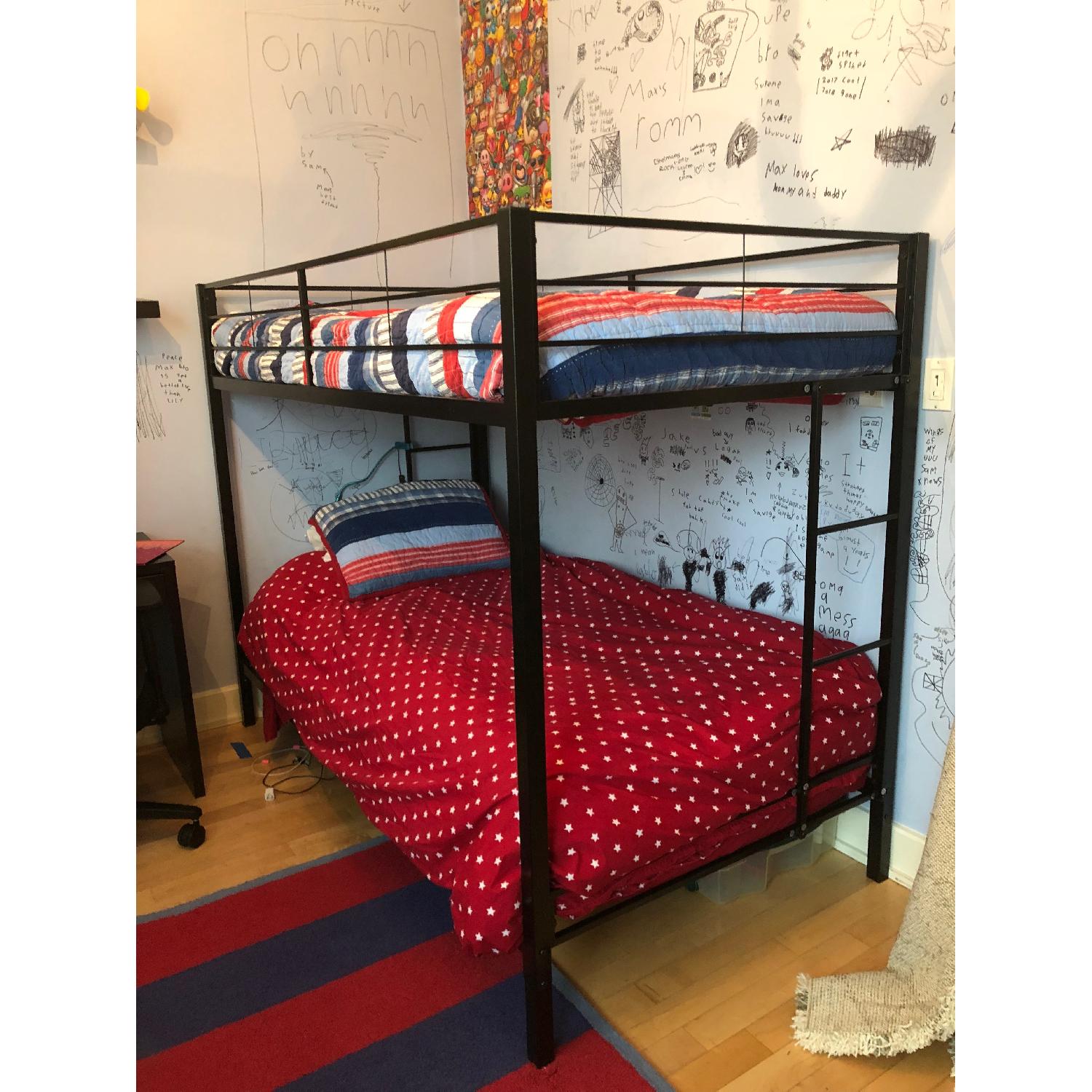 Zinus Twin Metal Bunk Bed W Dual Ladders Aptdeco