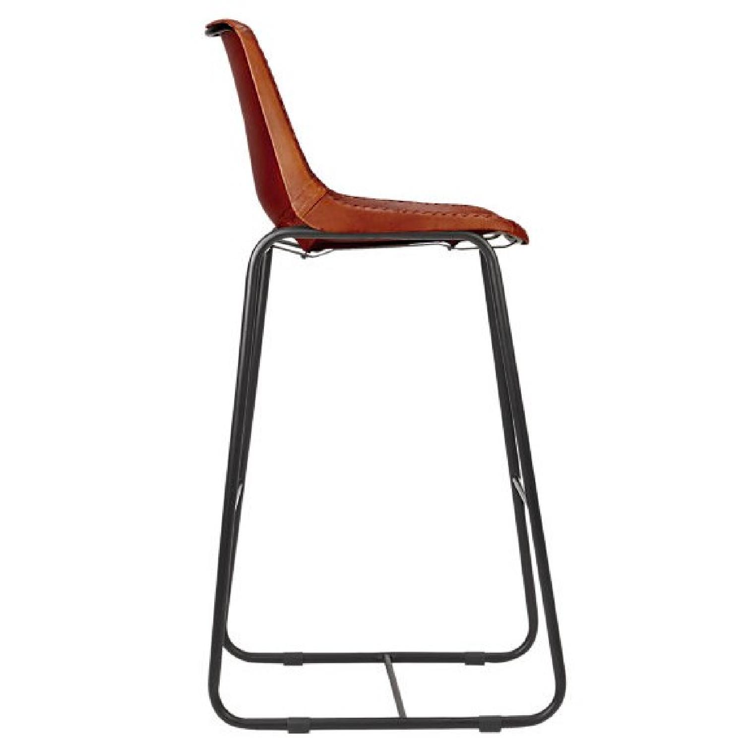 CB2 Roadhouse Leather 30 Bar Stools - image-2