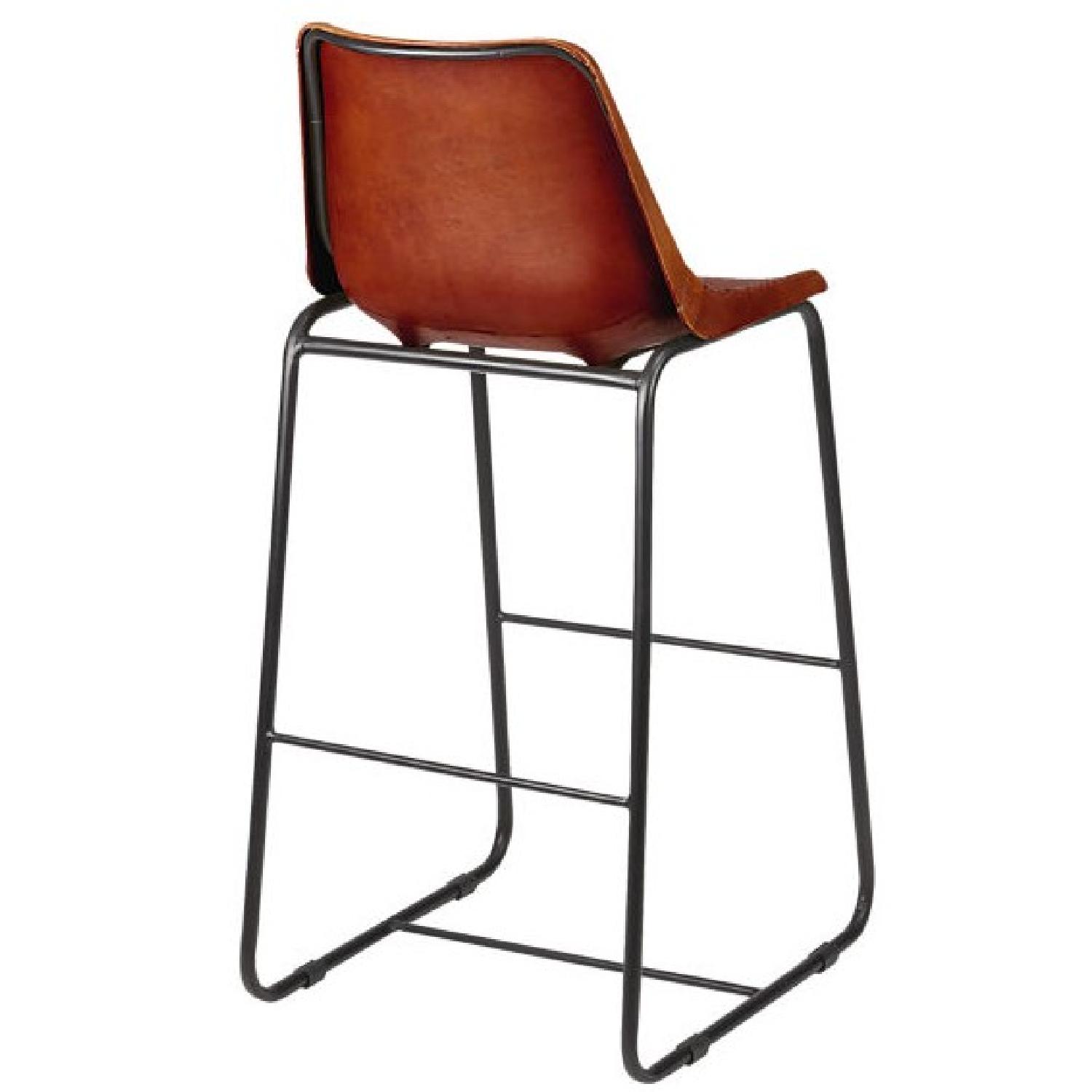 CB2 Roadhouse Leather 30 Bar Stools - image-3